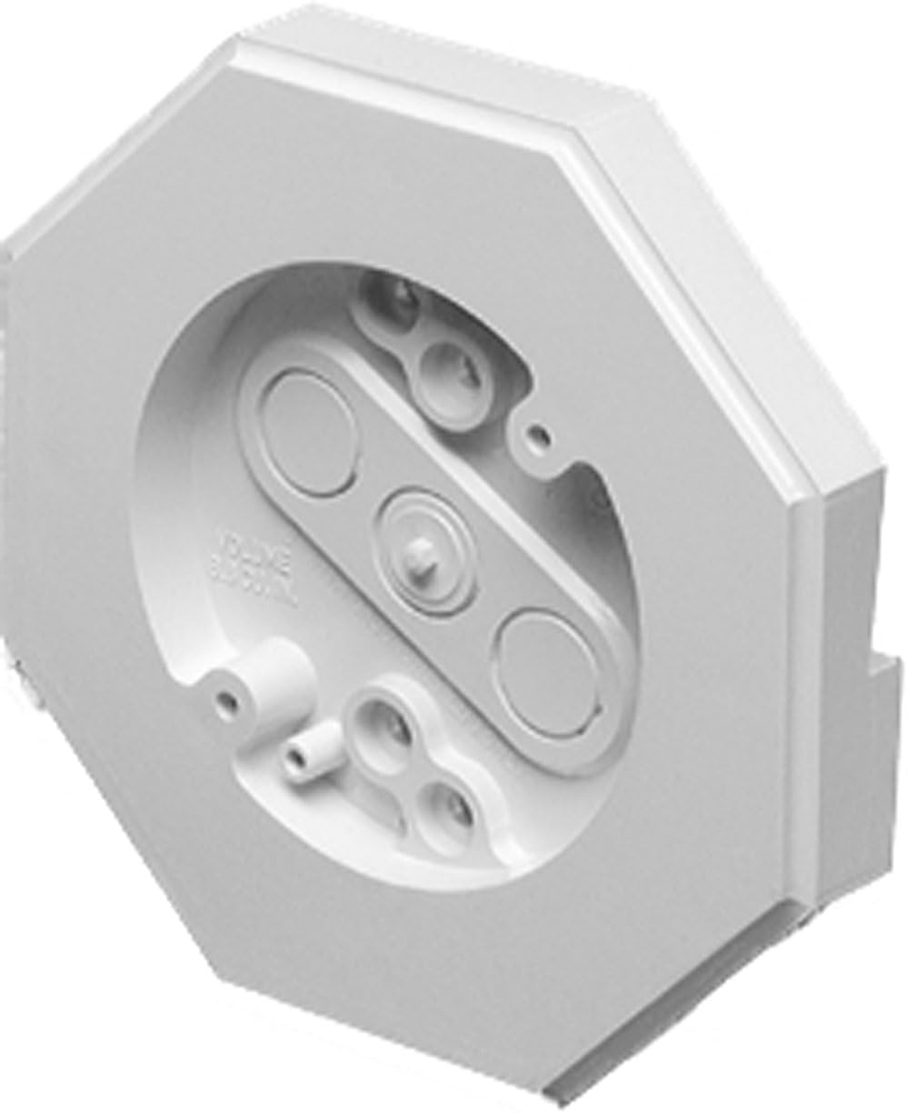 White Plastic Vertical Lamp Mounting Kit with Built-in Box