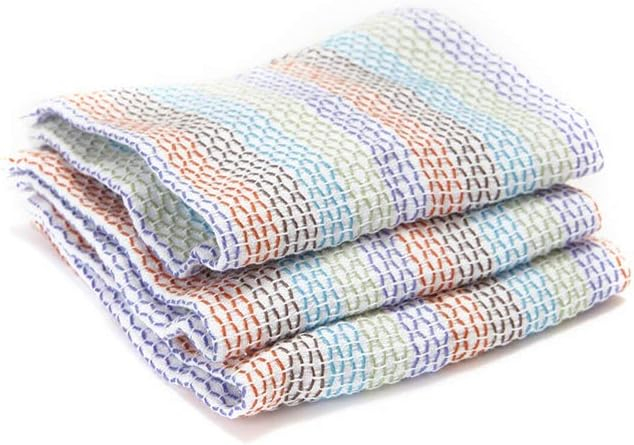 Full Circle Tidy Organic Cotton Kitchen Scrubbing Dish Cloths - 12" x 12" - Set of 3 - Multicolor