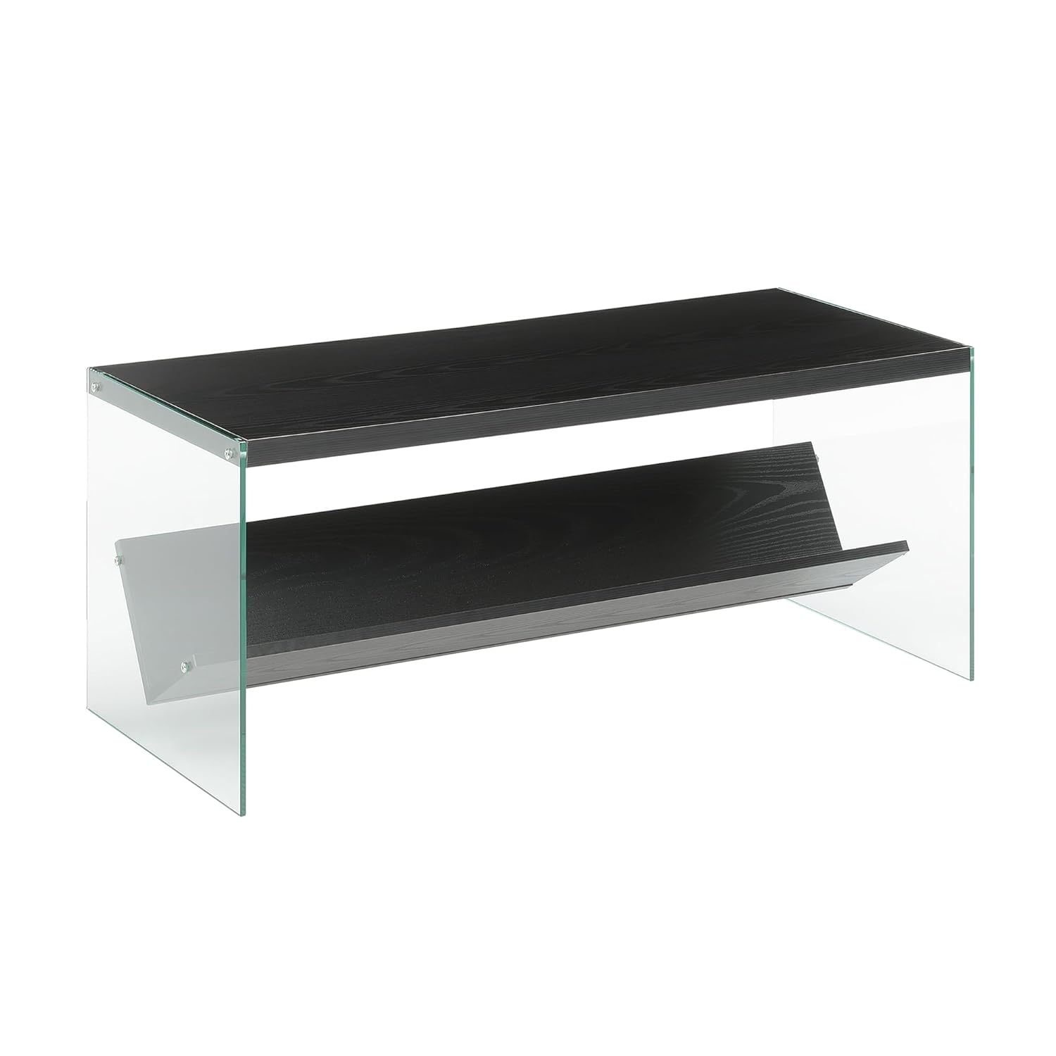 SoHo Coffee Table with Shelf, Black