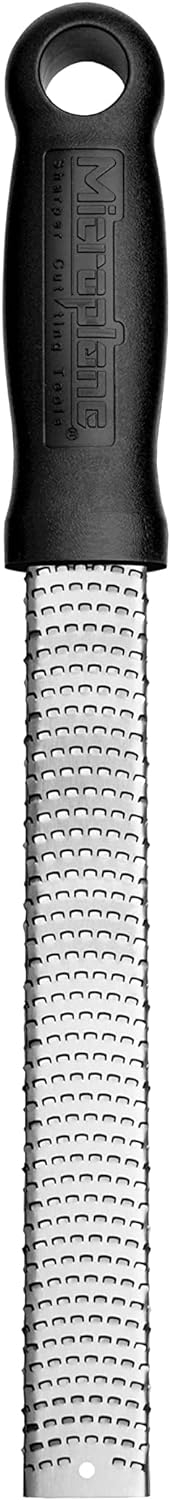 Microplane Classic Stainless Steel Zester and Cheese Grater - Black