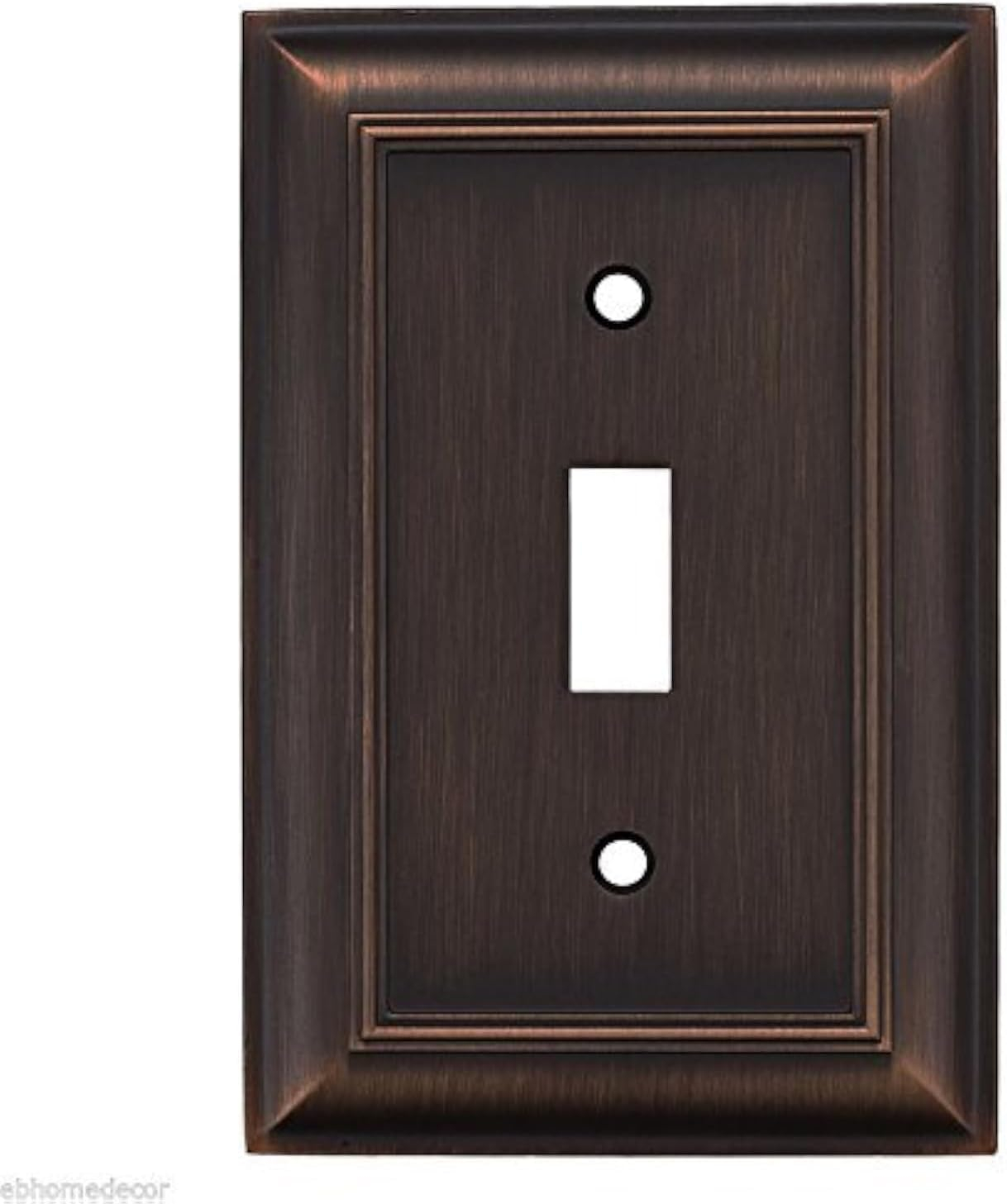 allen + roth Cosgrove 1 -Gang Oil-rubbed bronze Zinc Indoor Toggle Wall Plate