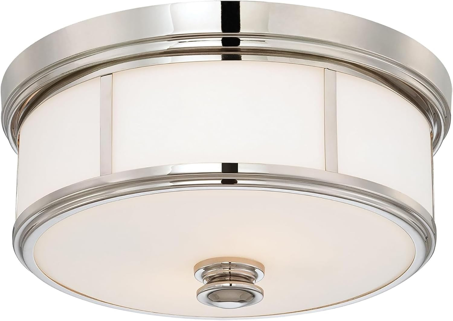 Minka Lavery Harbour Point 13 1/2" Wide Polished Nickel Ceiling Light