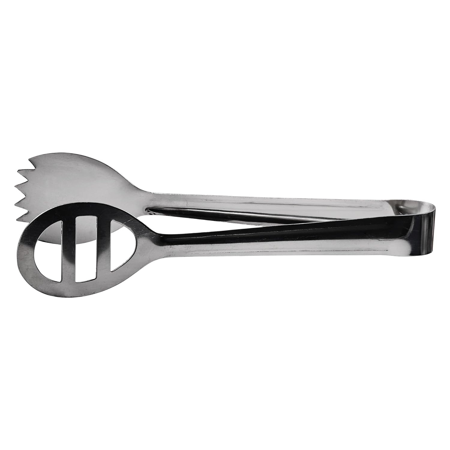Elegant Satin Finish Stainless Steel Salad Tong, 7 3/4"
