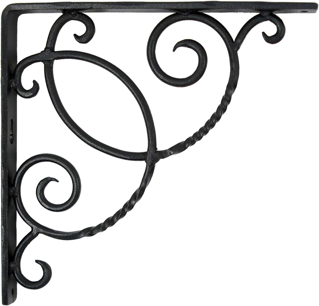 (Pair) Achla Designs Decorative Scroll Shelf Brackets Wrought Iron B-21
