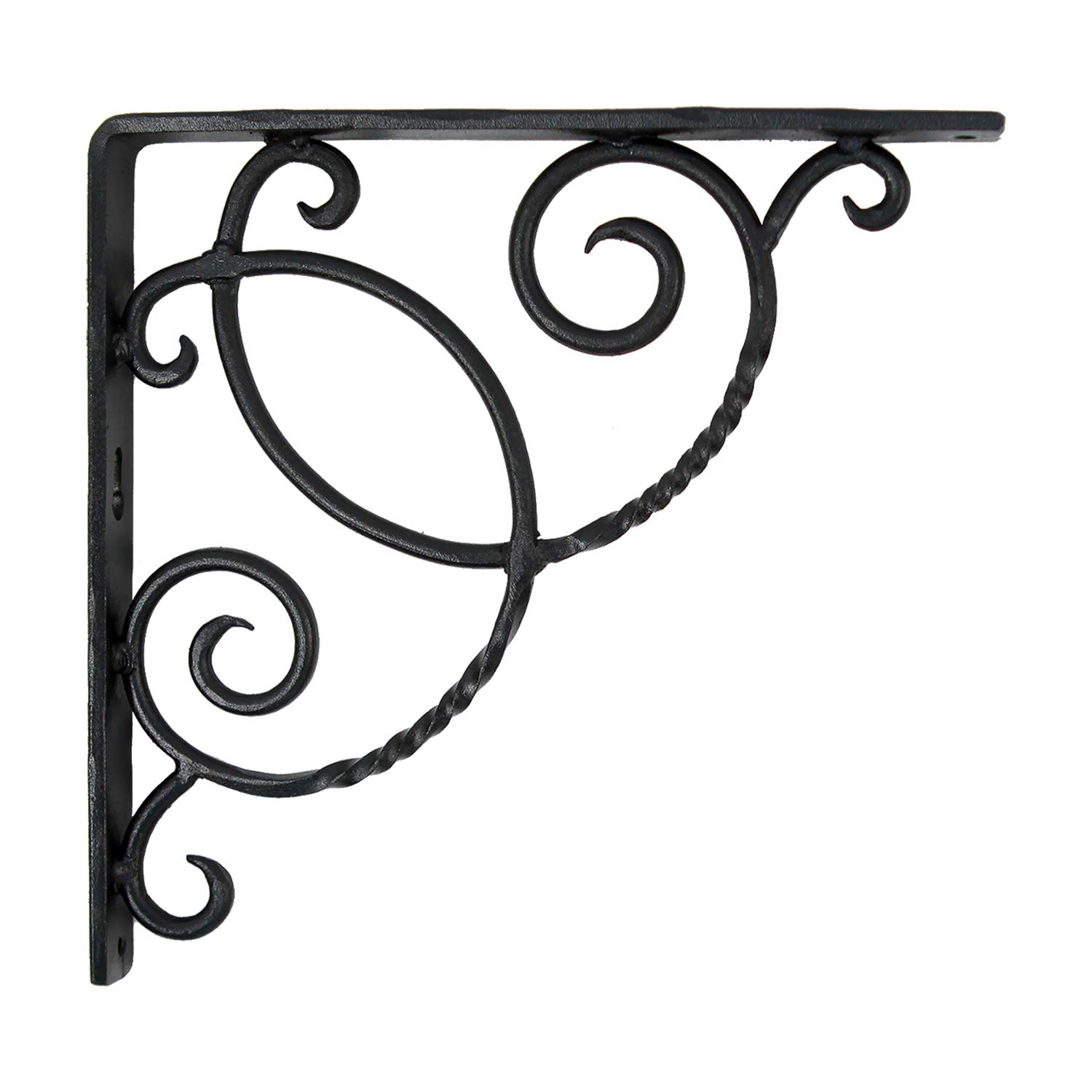 (Pair) Achla Designs Decorative Scroll Shelf Brackets Wrought Iron B-21