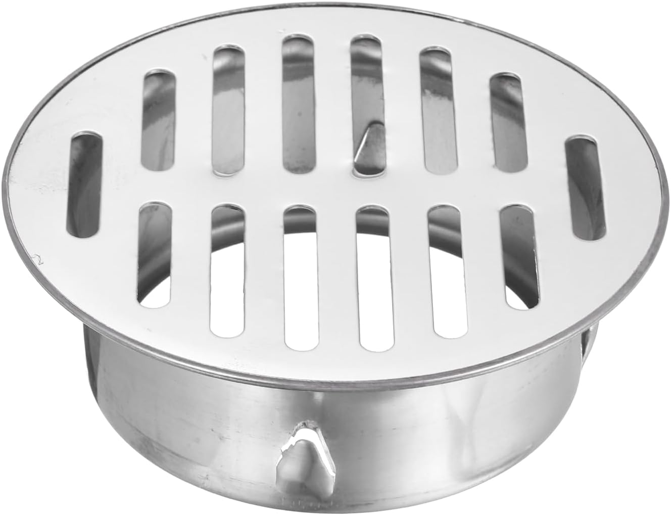Uxcell Floor Drain Cover,, 4.8 Inch Stainless Steel Anti Block Drain Cover for Outdoor Bathroom Kitchen, 98 Flat Mouth