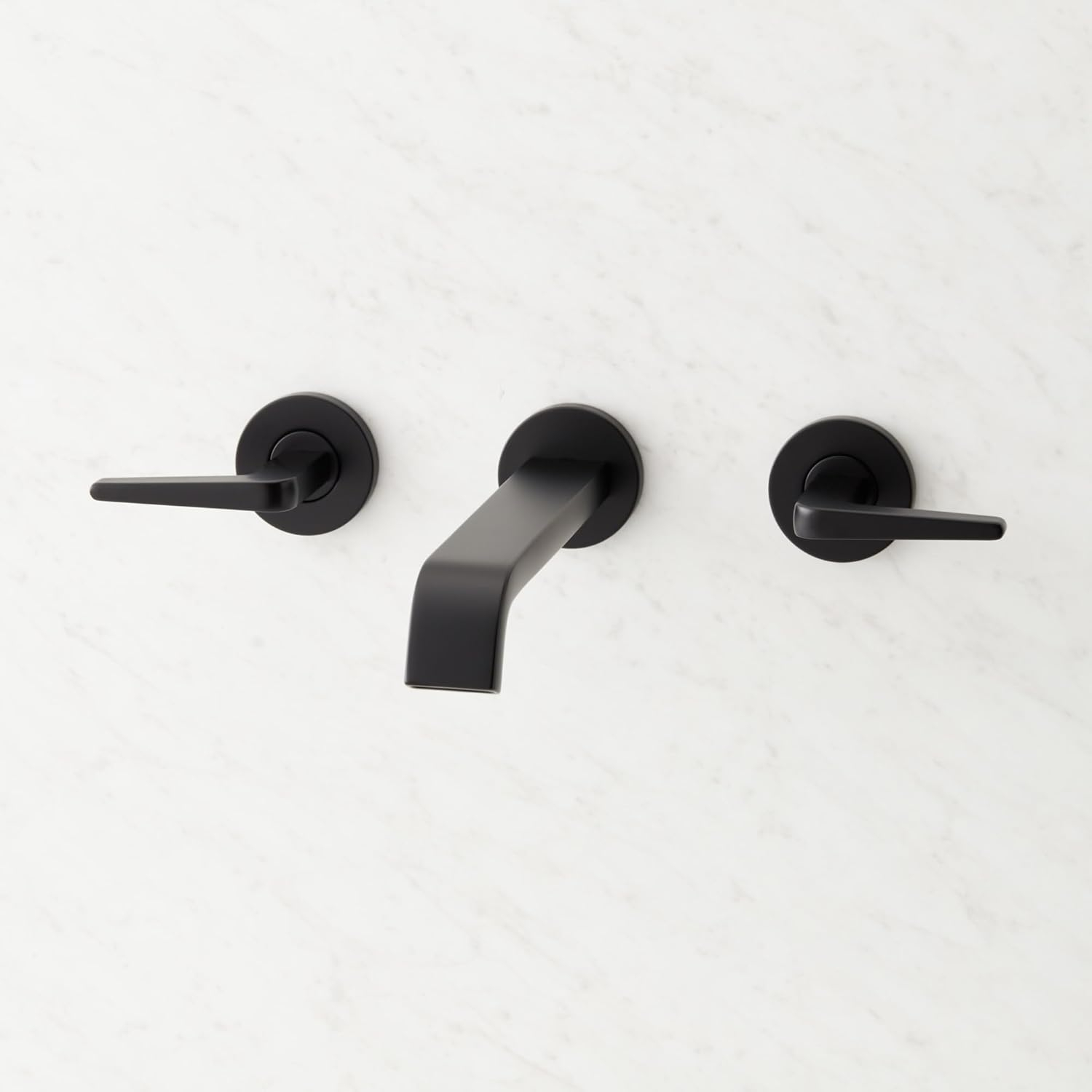 Drea 1.2 GPM Wall Mounted Widespread Bathroom Faucet