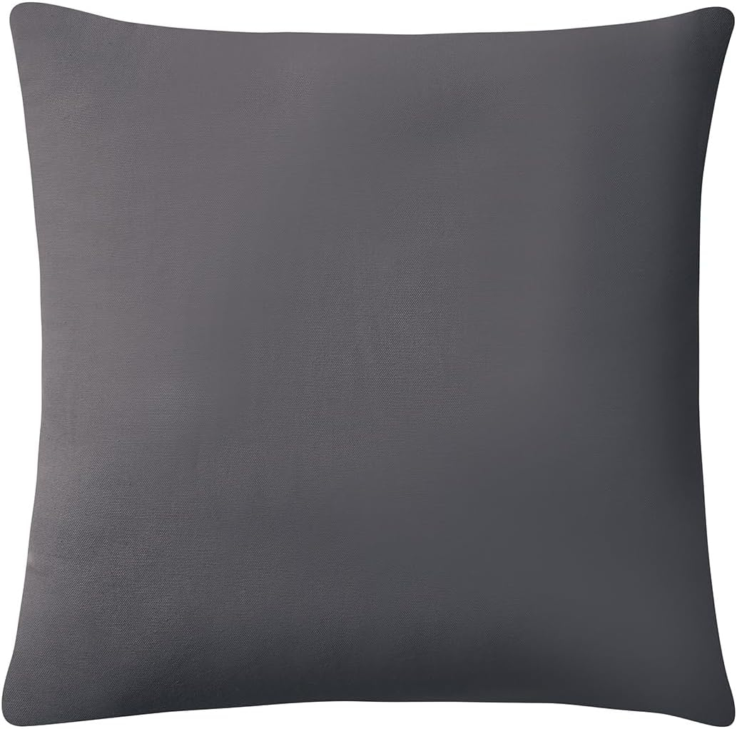 VCNY Home Dublin Cable Knit Square Decorative Throw Pillow, 18" x 18", Grey