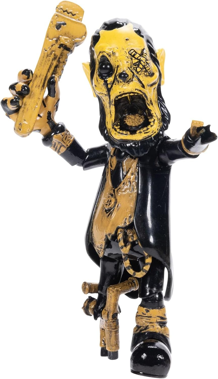 Bendy and the Ink Machine 5 inch Articulated Piper Action Figure with Wrench Accessory for Teen Ages 14+