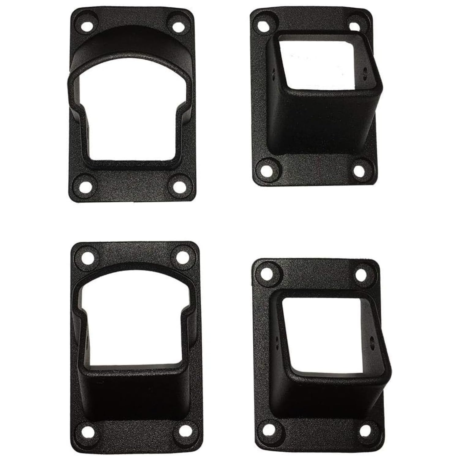 Weatherables Stanford Railing Brackets – Aluminum Outdoor Stair Railing Brackets, Made with Durable & Low-Maintenance Black Textured Powder-Coat Finish