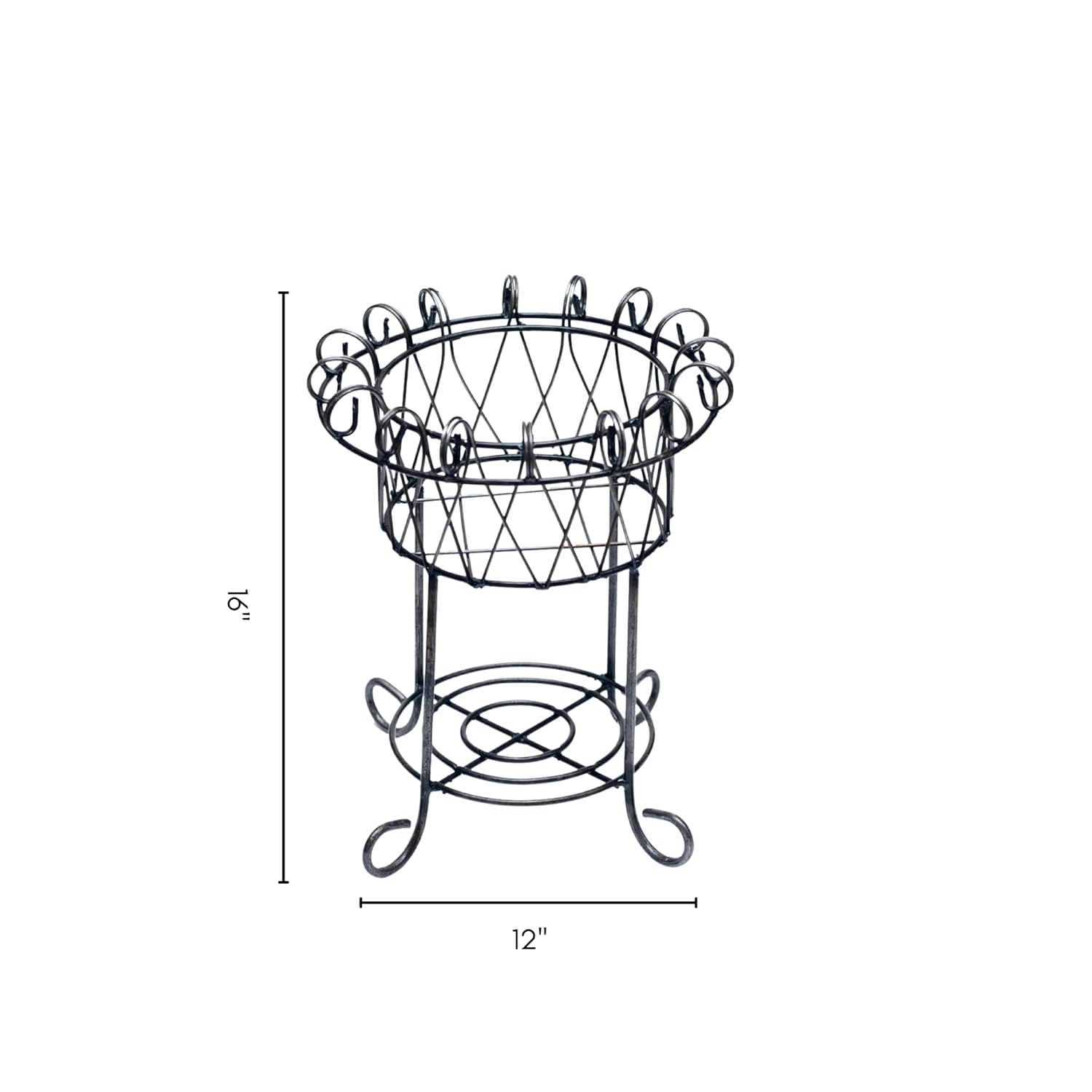 Rustic Arrow 'French' Wrought Iron Planter