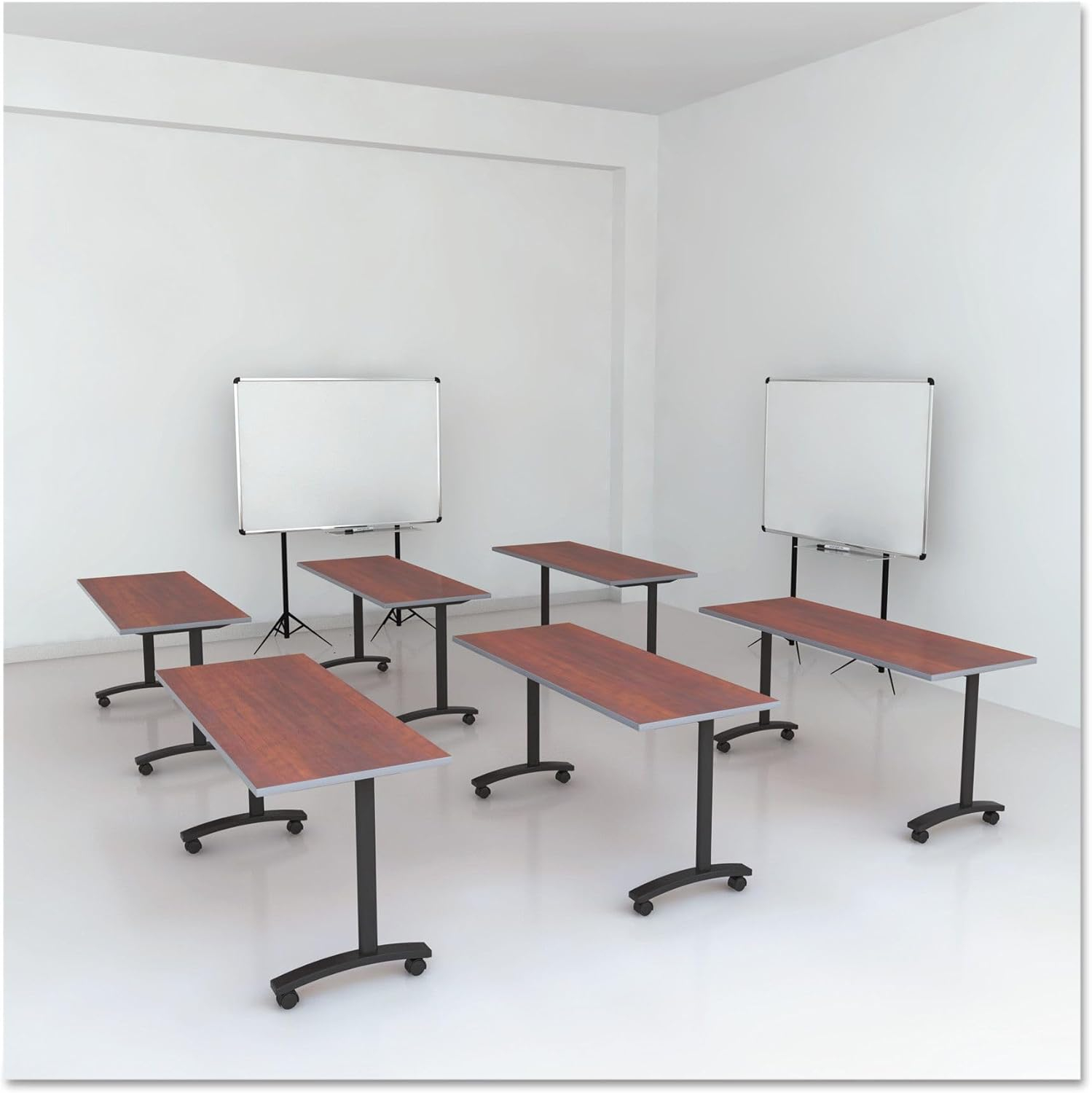 Alera Reversible Laminate Table Top, Rectangular, 59 1/2w X 23 5/8,med Cherry/mahogany
