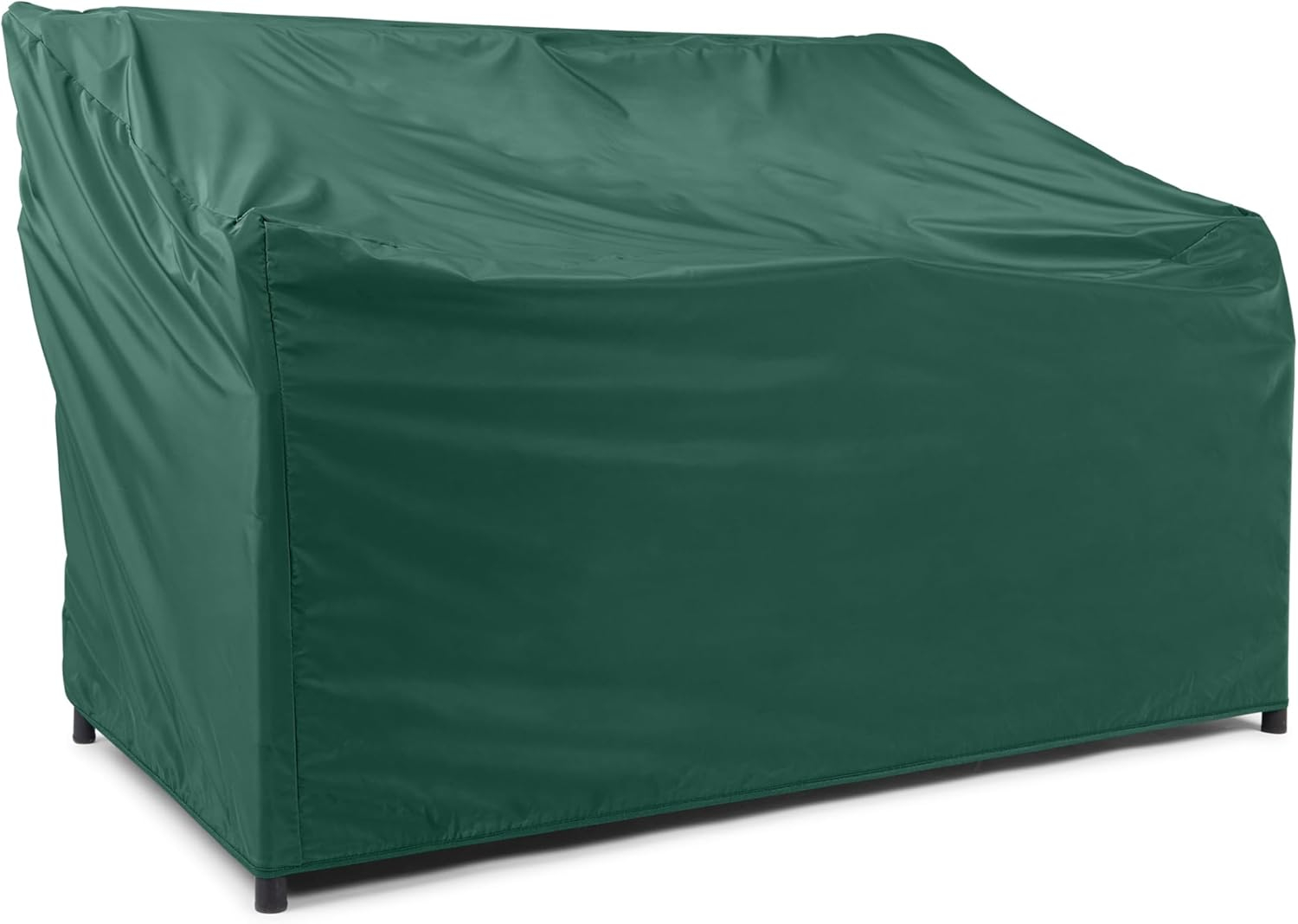 Covermates Outdoor Patio Bench Cover - Light Weight Material, Weather Resistant, Elastic Hem, Seating and Chair Covers, 48W x 26D x 34H, Green