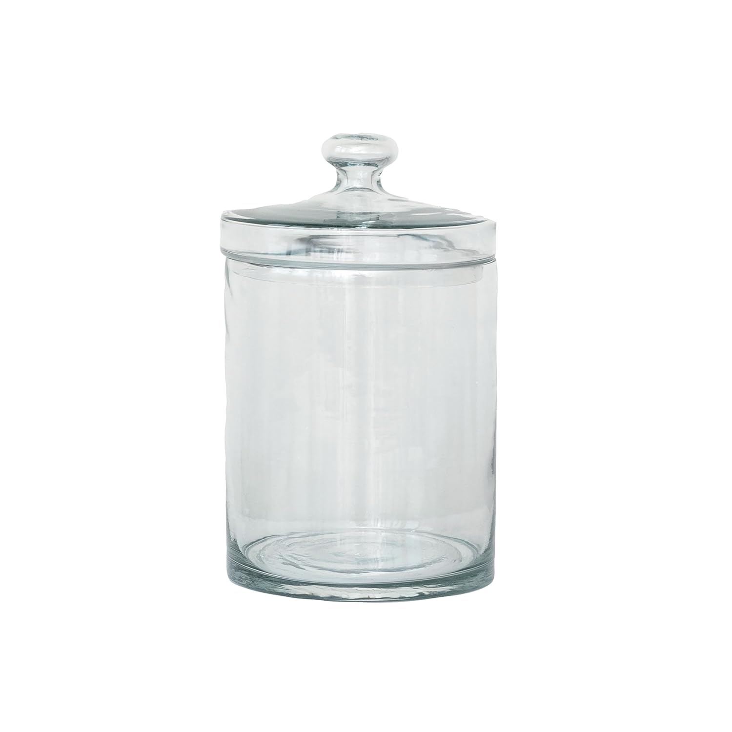 Large Clear Glass Storage Jar with Lid