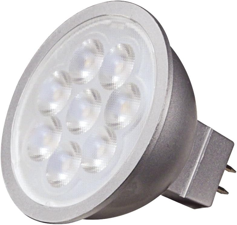 Satco S9493 - 6.5 watt; LED MR16 LED; 4000K; 25' beam spread; GU5.3 base; 12 volts