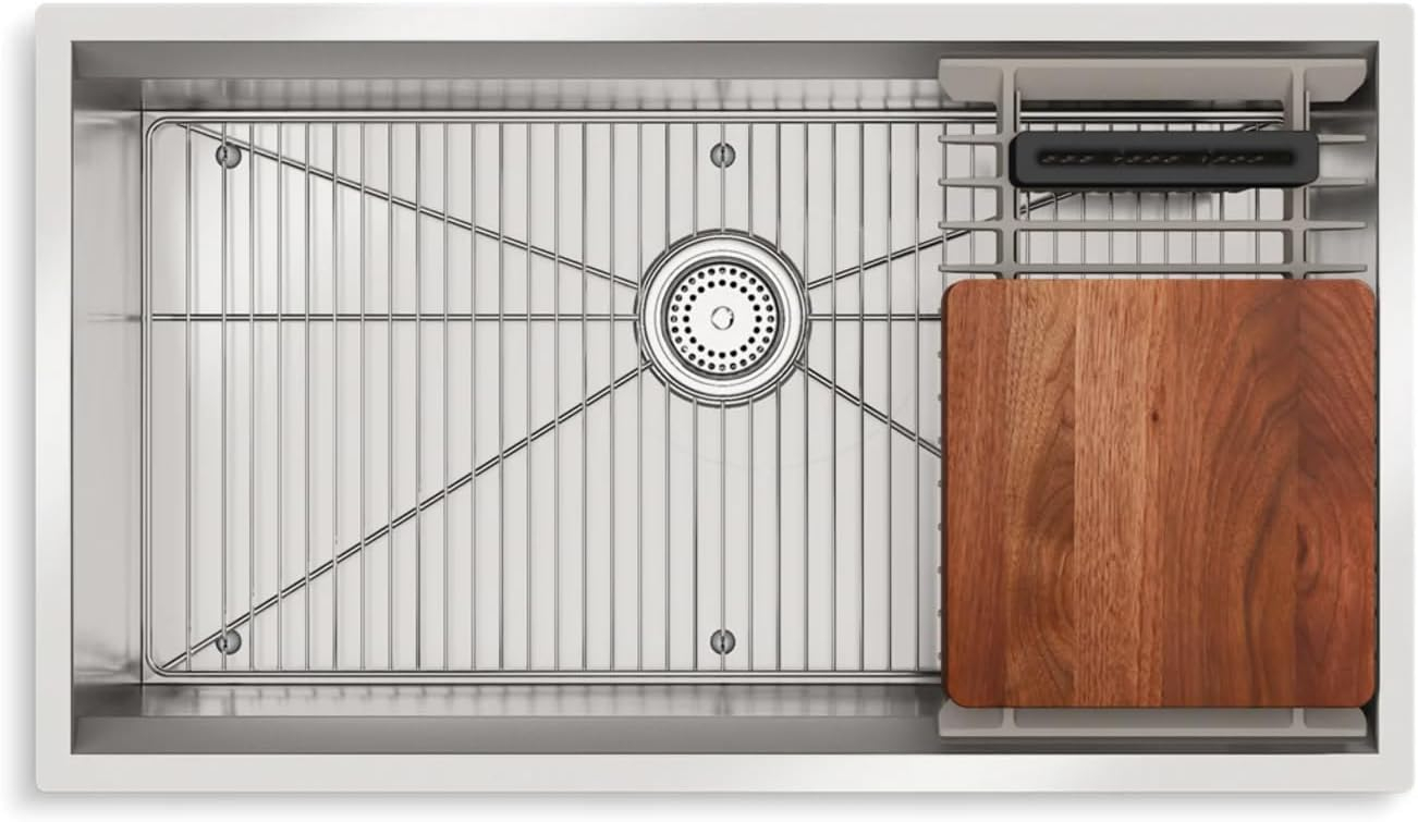 32-Inch Stainless Steel Undermount Workstation Kitchen Sink