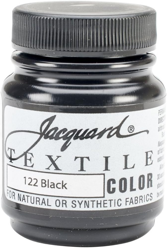 Jacquard Textile Color Black for Clothes, Furniture Upholstery, Shoes or Tote Bags – Indoor & Outdoor