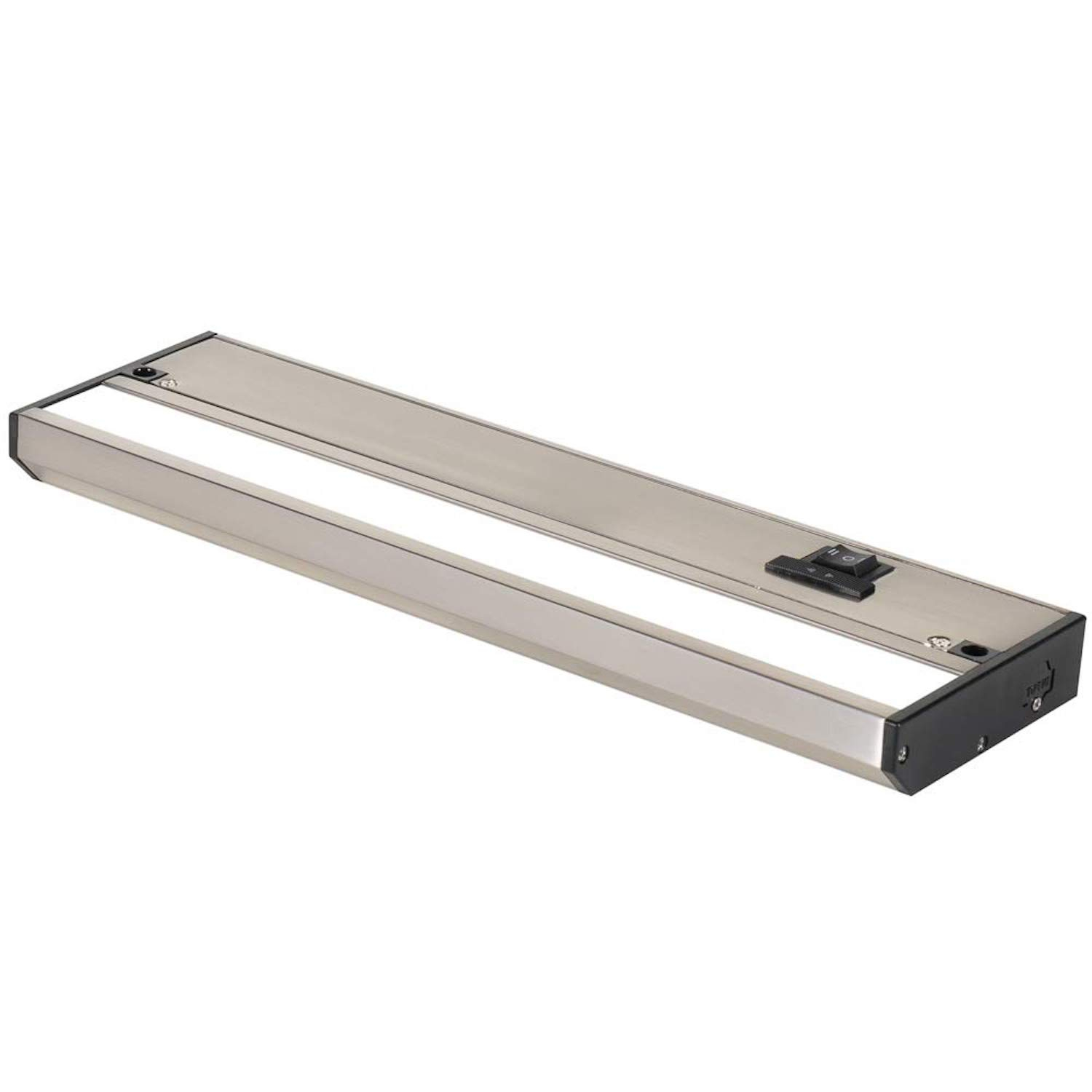 LED Under Cabinet Lighting Hardwired - Linkable Undercabinet Lights for Kitchen - 3CCT 12 Inch Satin Finish - Undercounter Dimmable Plug in Light or Hard Wired - Under Counter Fixture Direct Wire