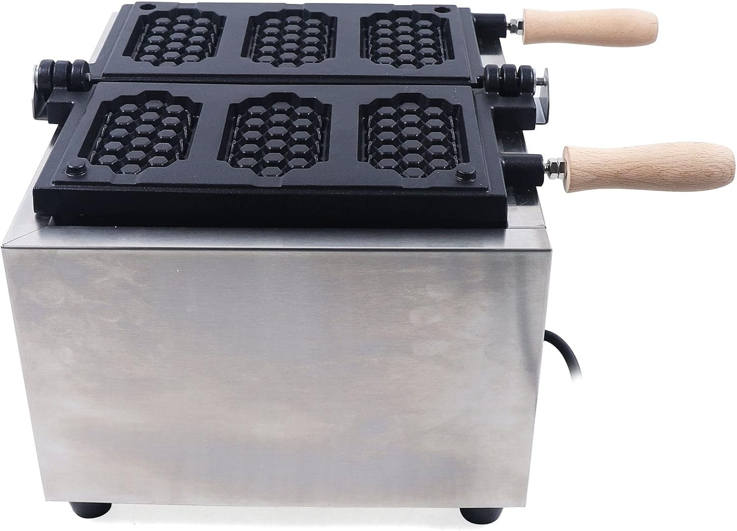 Kaibrite Electric Waffle Maker Machine 1500W 110V Nonstick Stainless Steel Waffle Pop Maker, Temperature and Time Control, for Restaurant Bakeries Snack Bar Home 50300