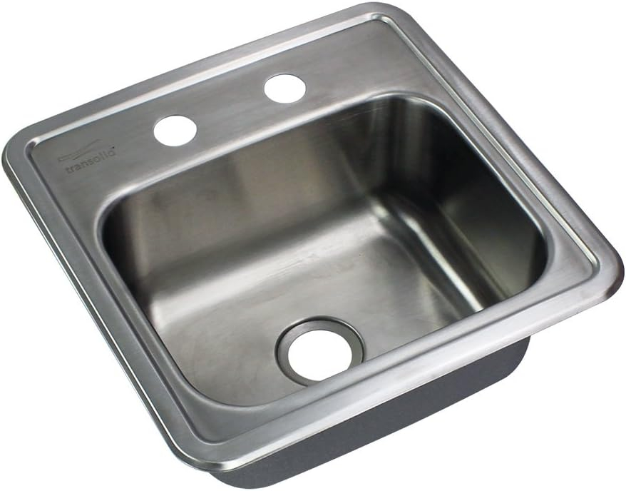 15'' L Drop-In Single Bowl Stainless Steel Kitchen Sink