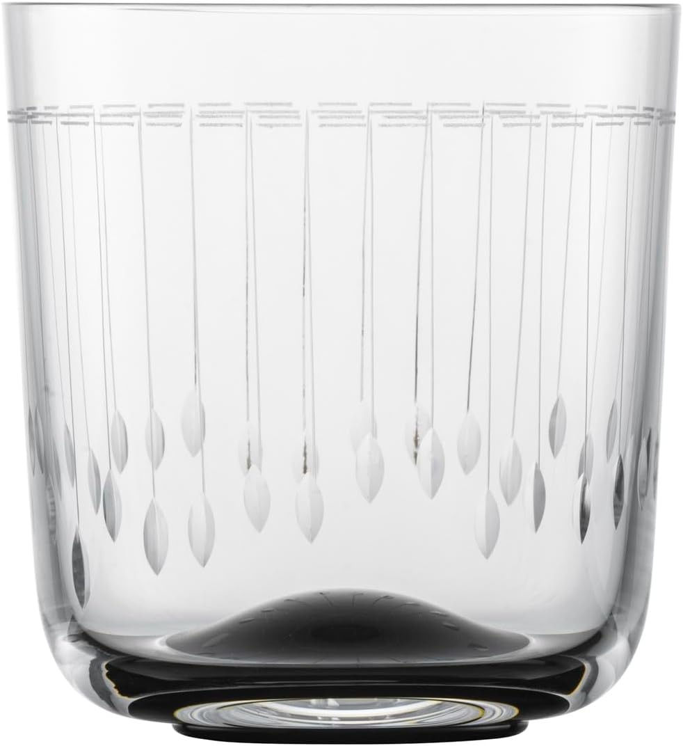 Zwiesel Glas Handmade Glamorous Crystal Glass, 11 Ounce Whiskey (Set of 2), Clear