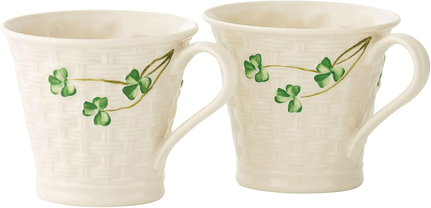 Belleek Group Shamrock Mug
