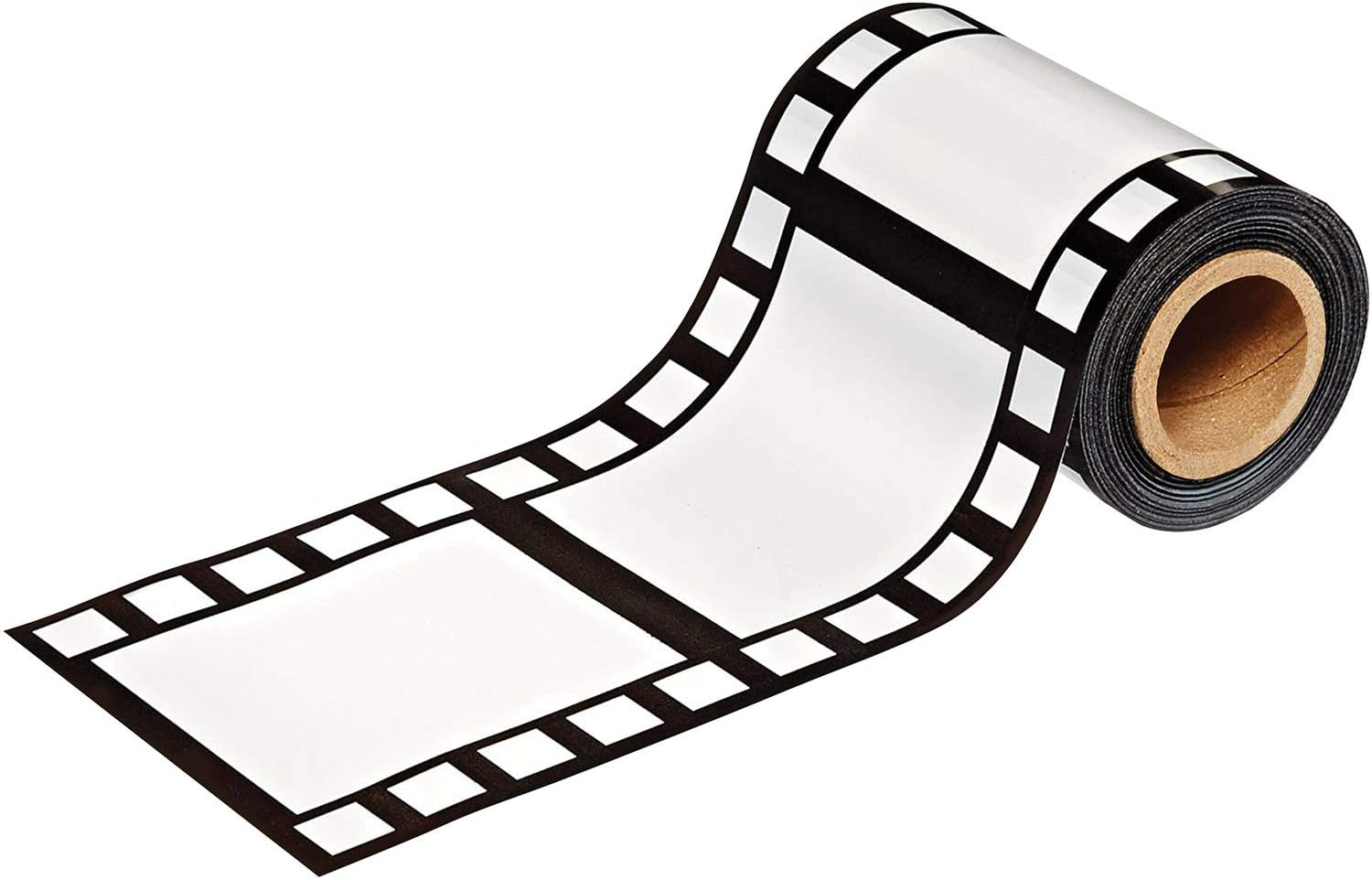 Black and White Polypropylene Filmstrip Party Decoration Roll