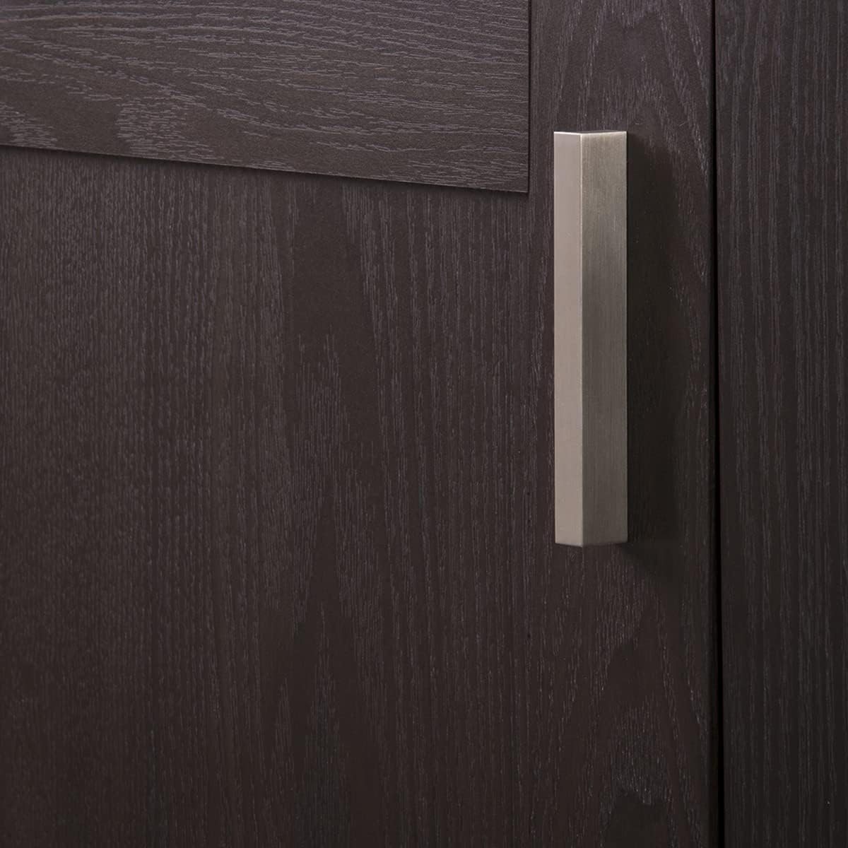 Brushed Nickel Modern Finger Cabinet Drawer Pull