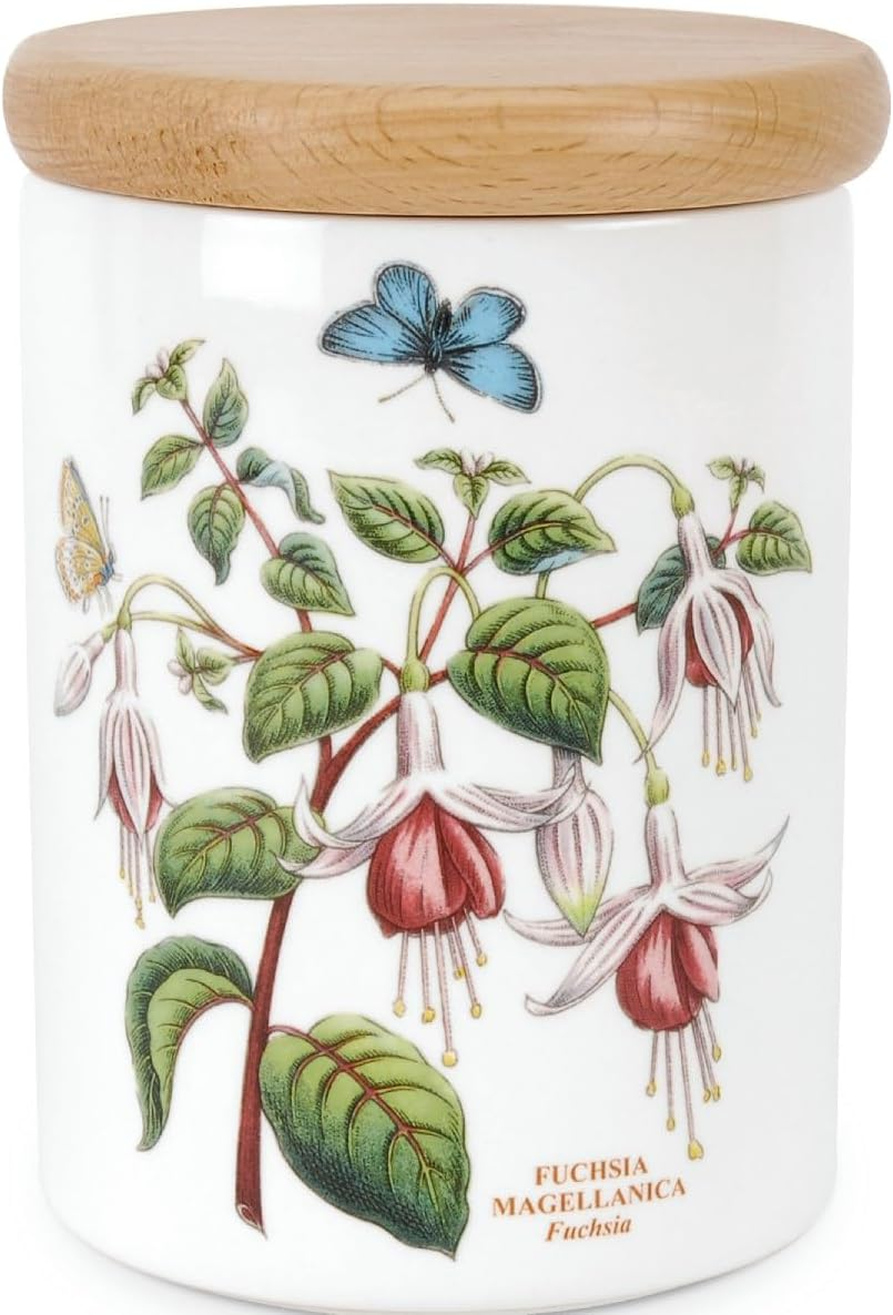 Portmeirion Botanic Garden 5.5" Airtight Canister Fuchsia