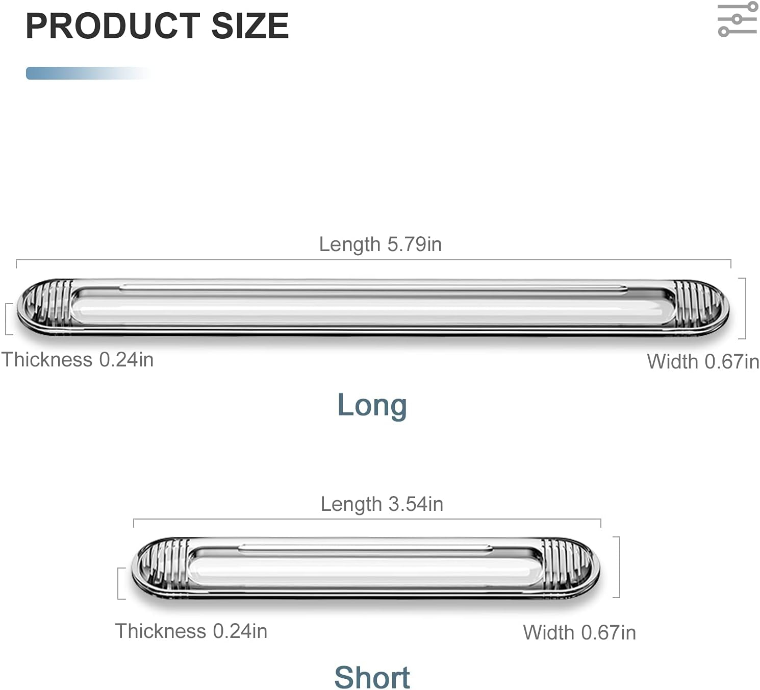 Clear Cabinet Door Bumpers, xuenair Cabinet Bumpers Clear Wall Protector,Cabinet Door Bumpers for Kitchen Cabinets, Car Doors, Furniture, Toilet Lids etc(4 Long 4 Short,8 PCS)