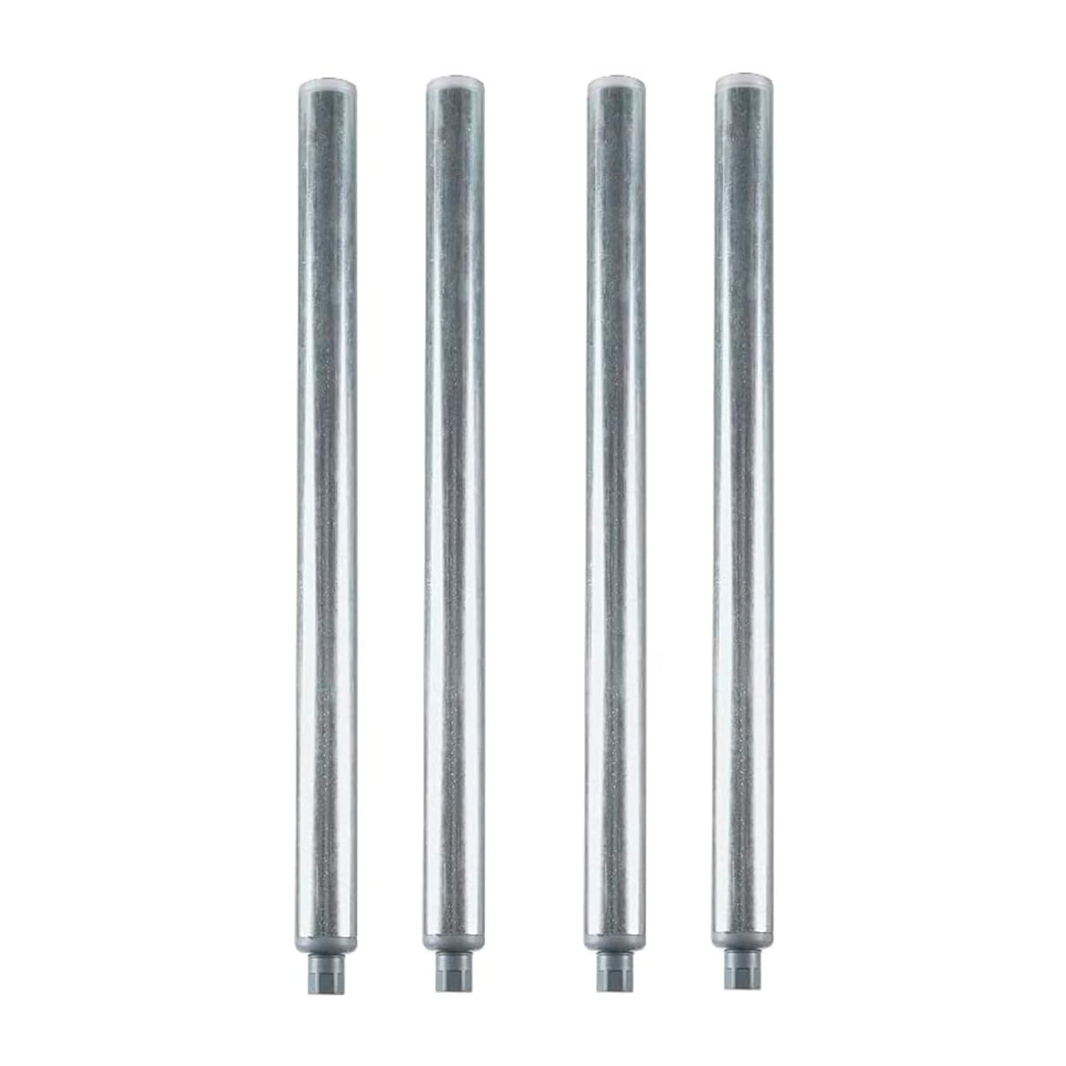 AmGood Galvanized Steel Legs for Work Tables | Set of 4 (24" Legs, 4 Pack, Plastic Bullet Feet)