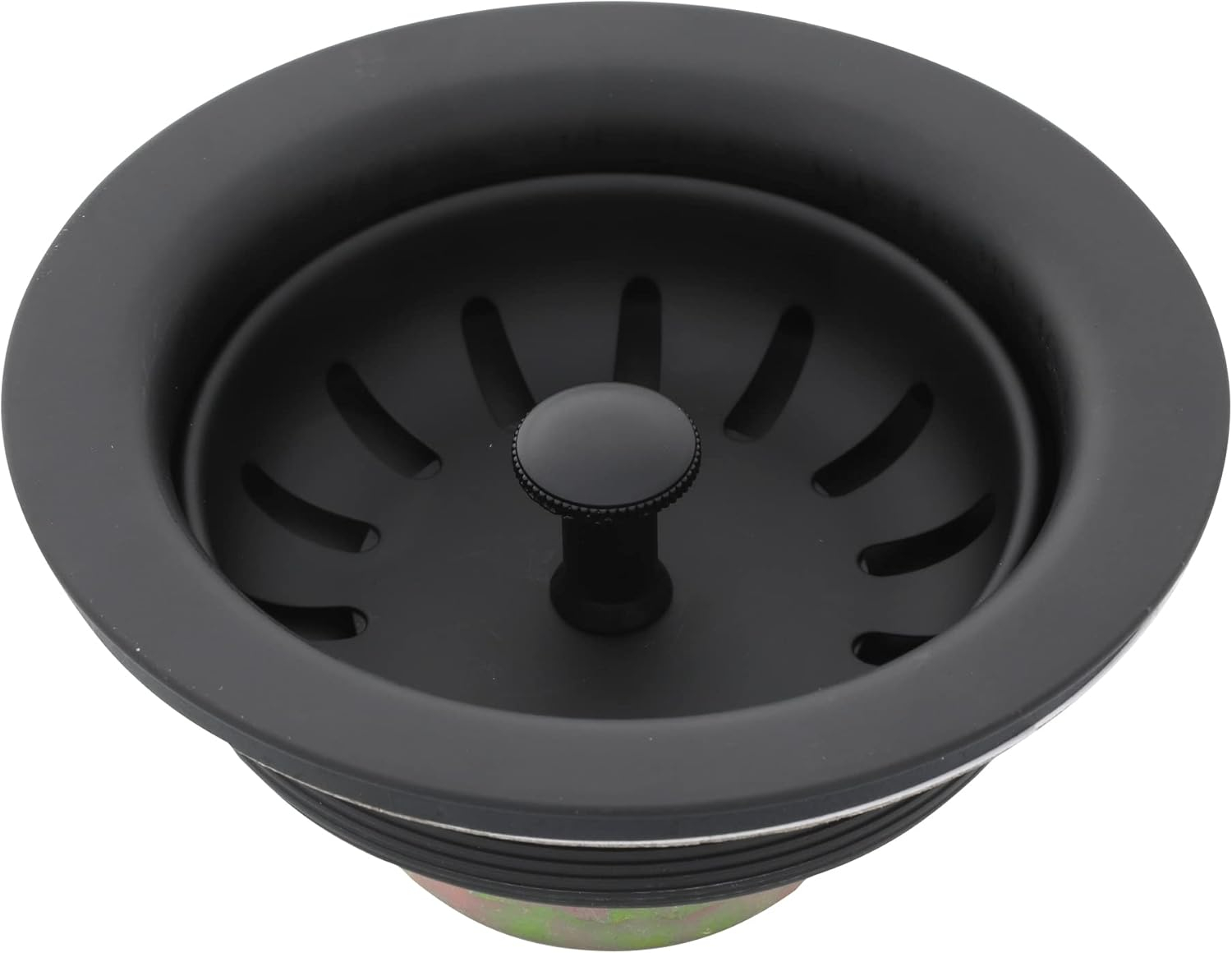 3.5 in. Matte Black Basket Sink Strainer