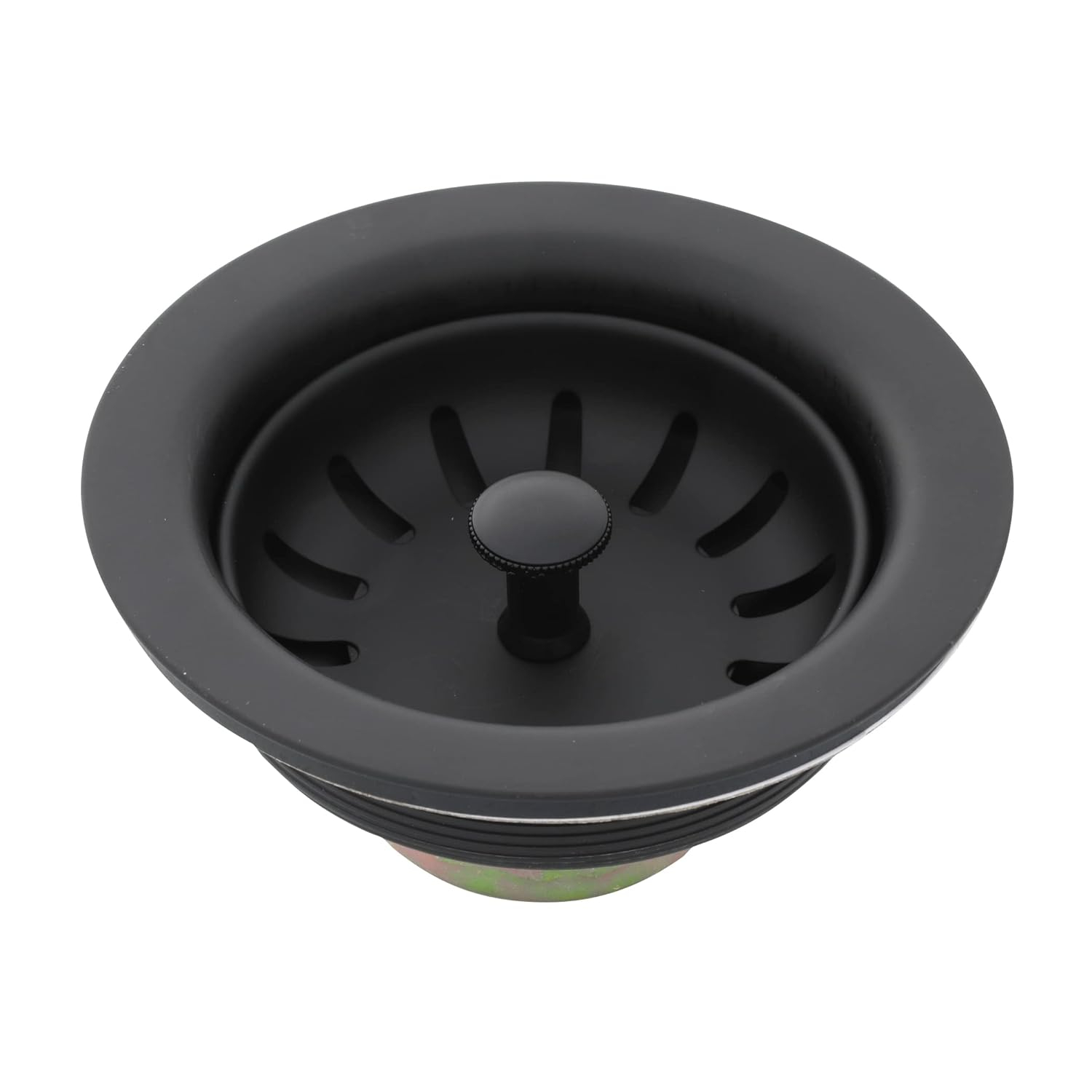3.5 in. Matte Black Basket Sink Strainer