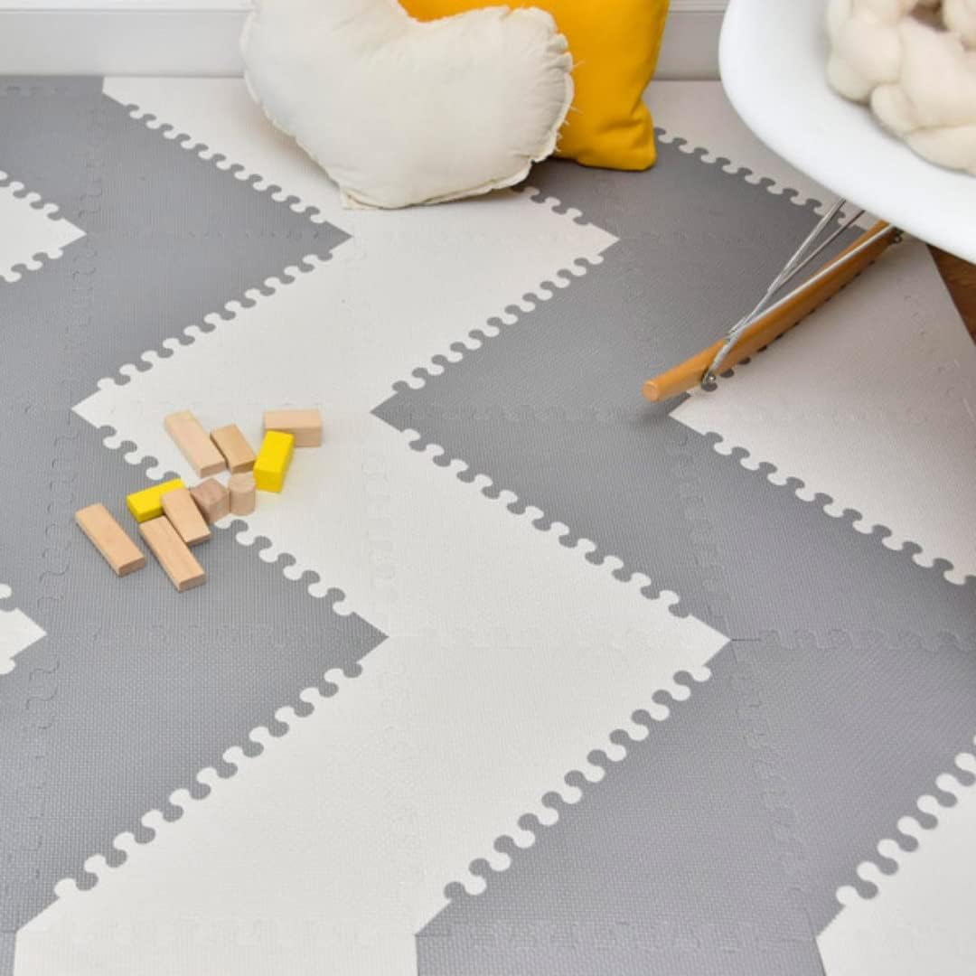 Little Fun Times Baby Foam Playmat – 72 Pieces, 51.2" x 64", for Toddlers & Infants