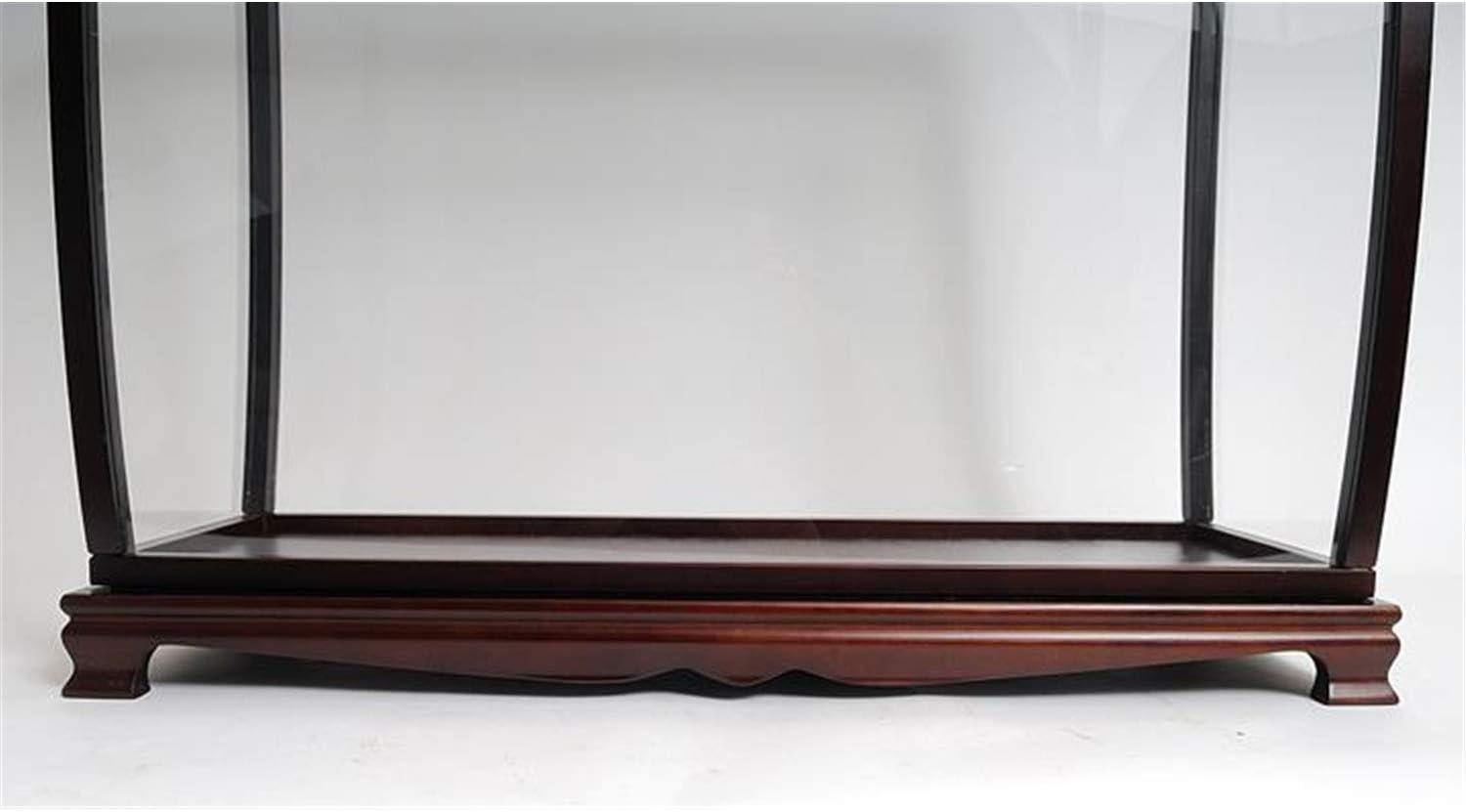 Mahogany and Plexiglass Medium Tall Ship Display Case