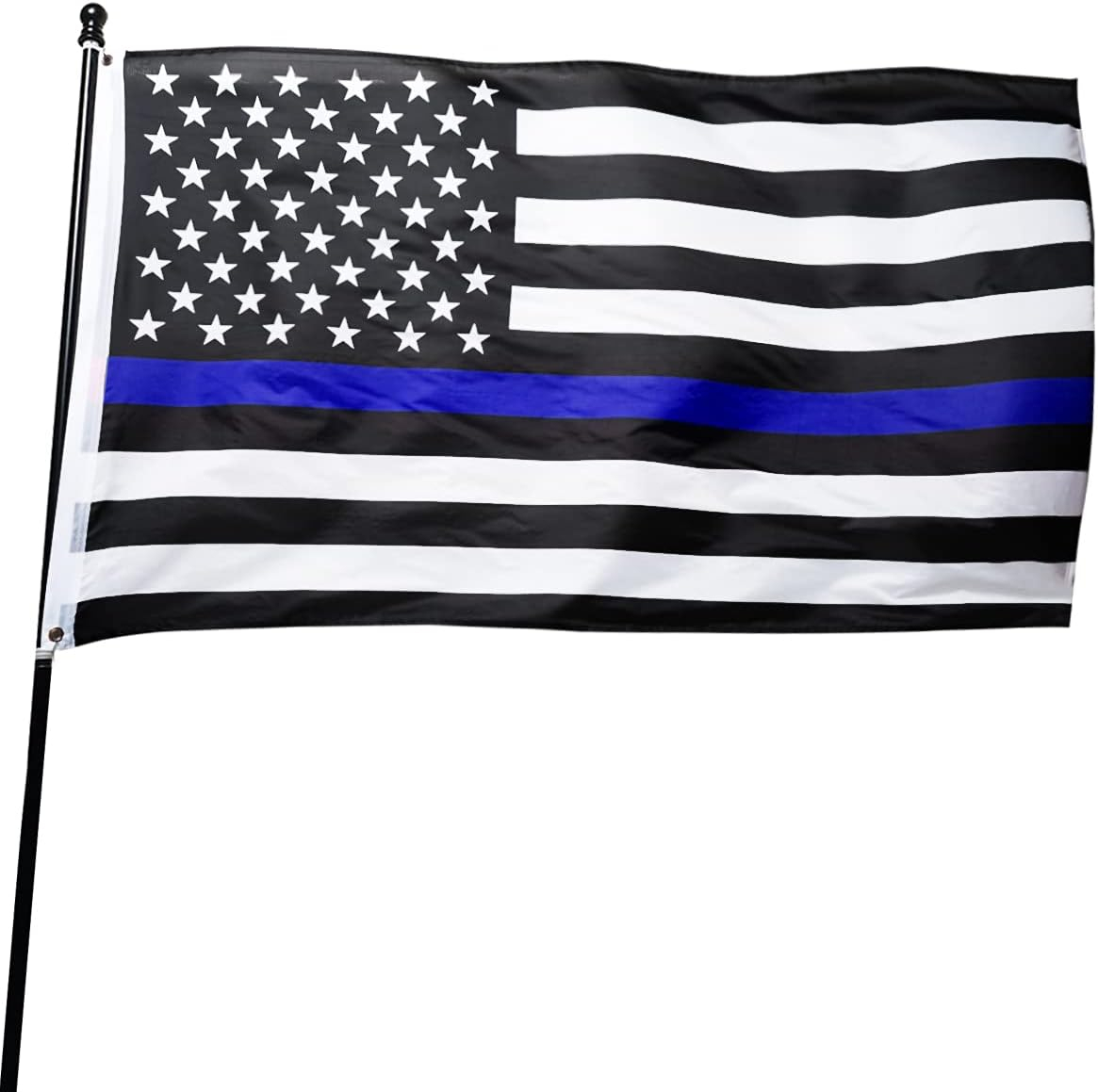 3' x 5' Thin Blue Line American Flag in Durable Nylon