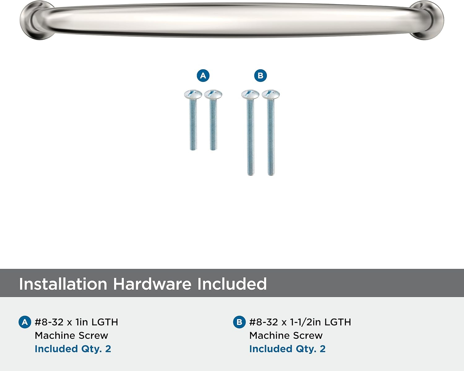 Amerock Renown 6-5/16 inch (160mm) Center-to-Center Polished Nickel Cabinet Pull