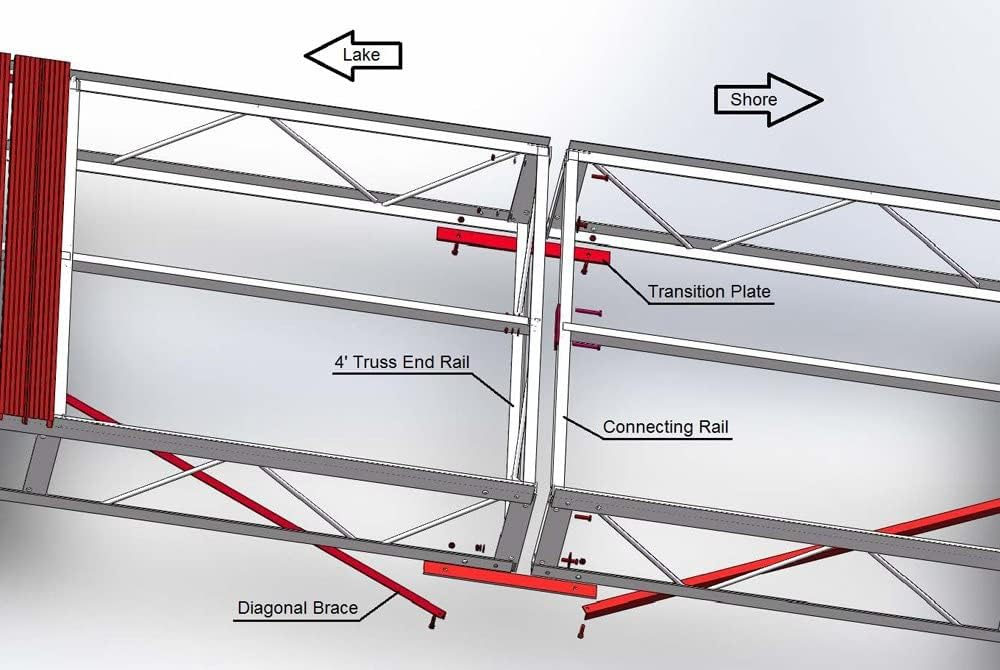 Patriot Docks 4'x8' Aluminum Dock Frame Assembly