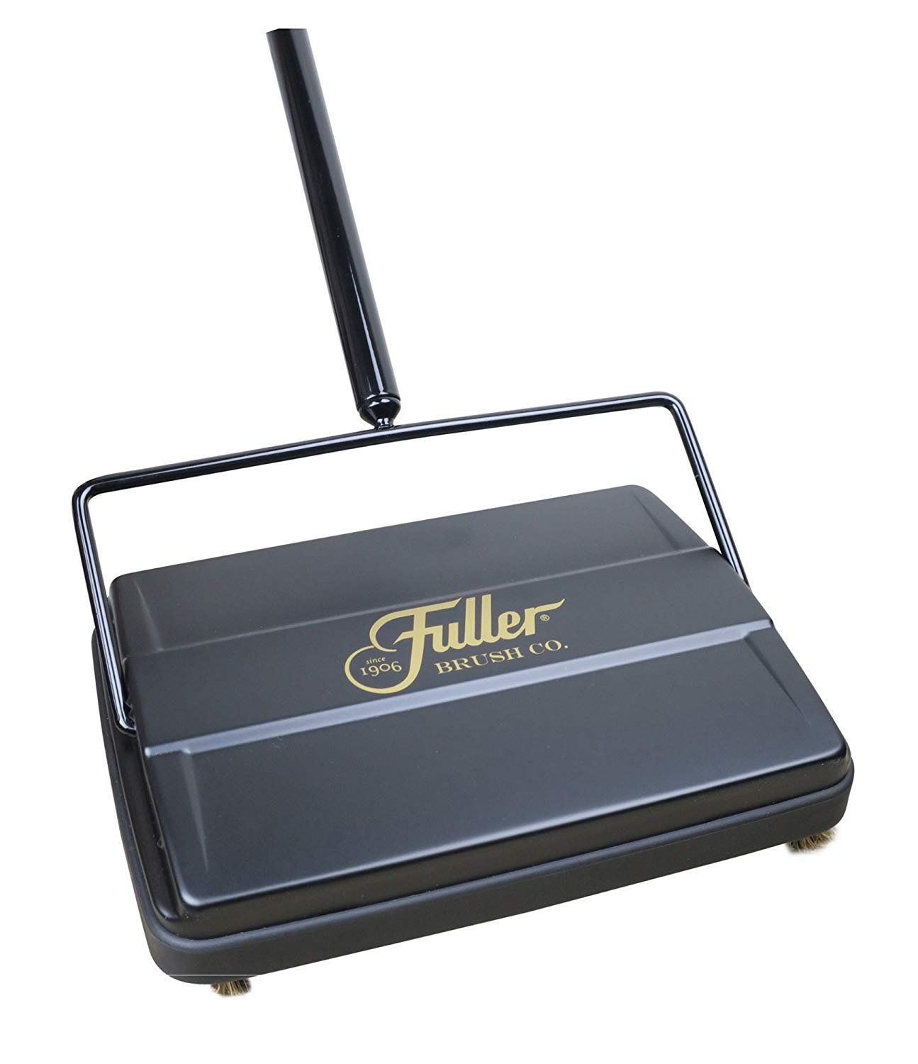 Black Metal Electrostatic Carpet and Floor Sweeper