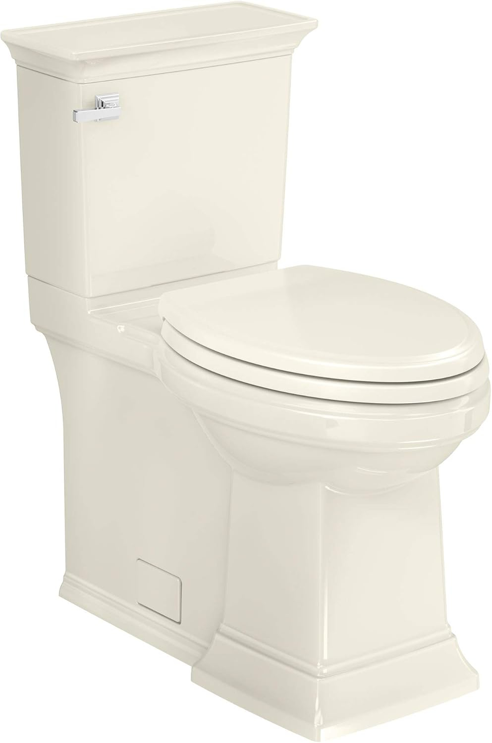 American Standard Town Square S Linen Elongated Chair height Soft Close 2-piece Toilet 12-in Rough-In WaterSense 1.28 GPF