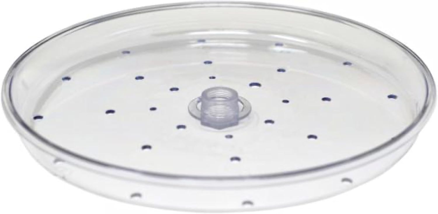 Clear Acrylic Surface Mount Bird Seed Tray with Drainage Holes