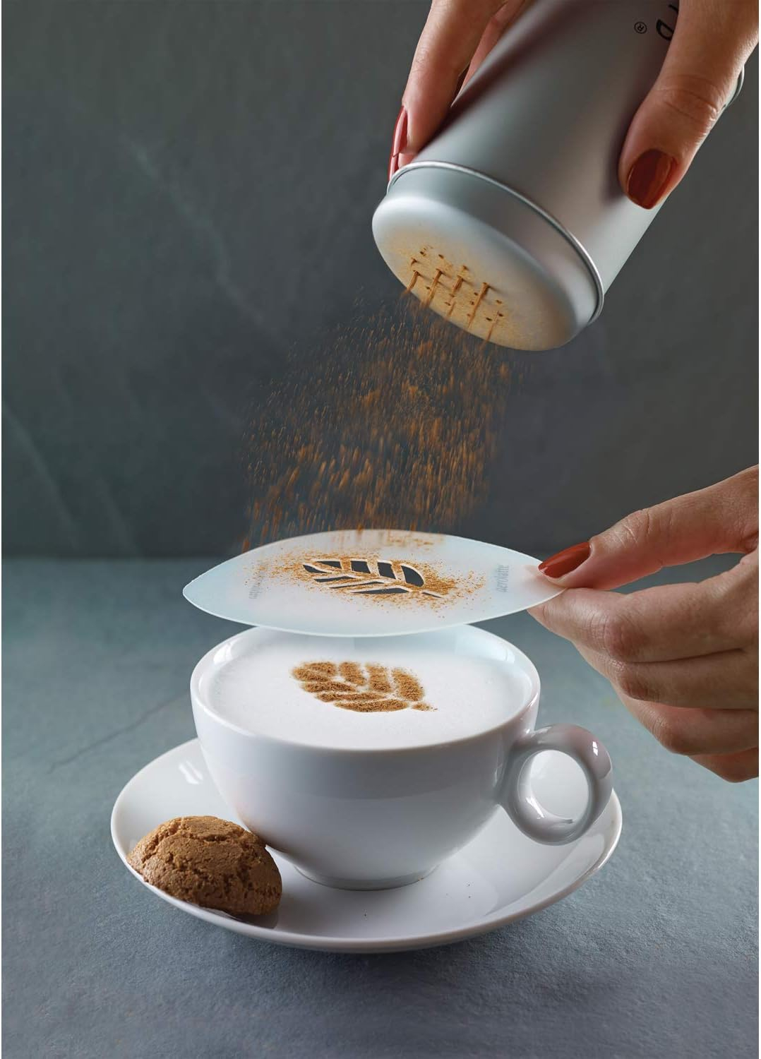Aerolatte Cappuccino Stencil Set, For Latte Coffee Art, Set of 6 Stencils