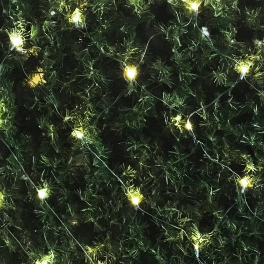 Brite Star 4' x 6' Warm White Wide Angle Net Style LED Christmas Lights - Green Wire