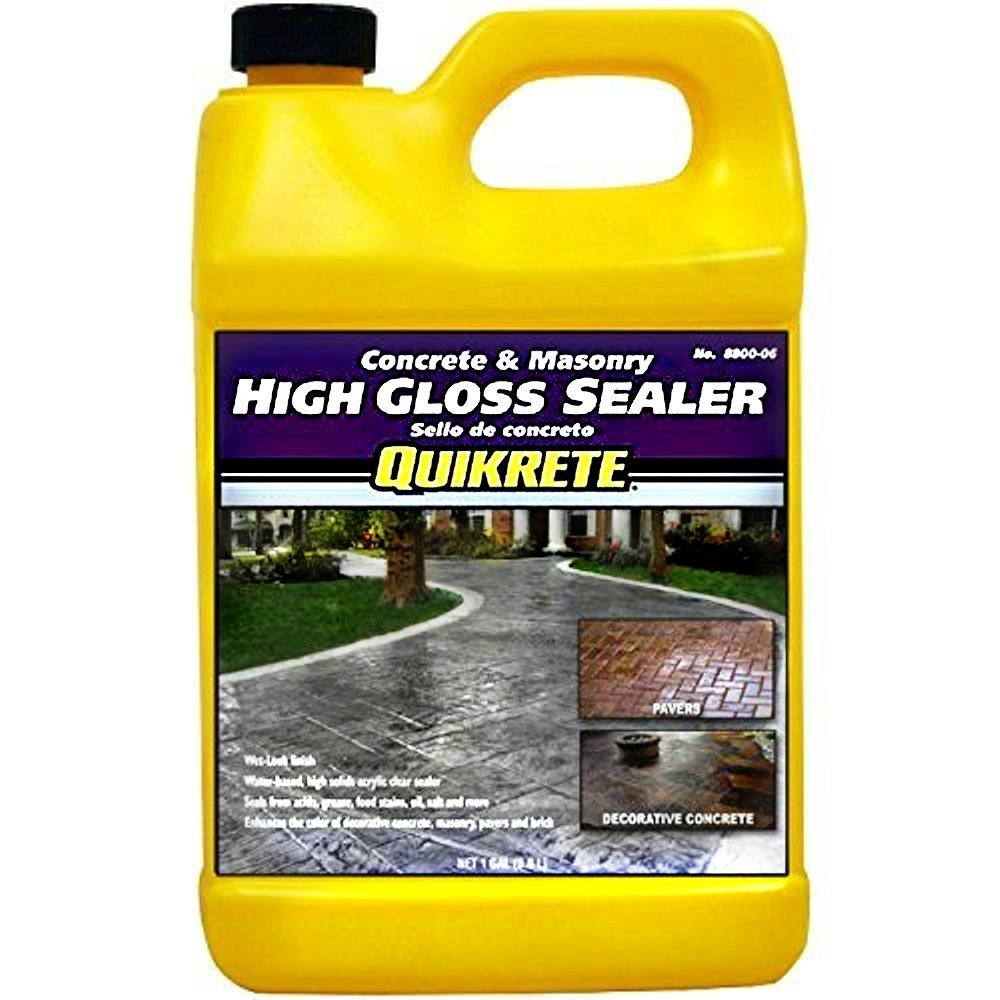 1587732 WETLOOK HIGLOSS SEALR 1G Quikrete Wet Look Gloss Clear Concrete Sealer 1 gal