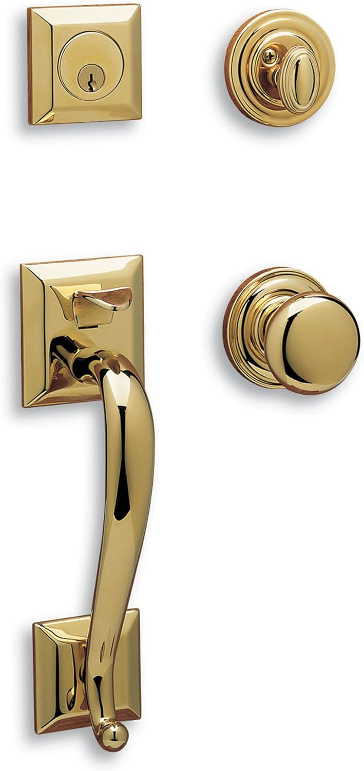 Baldwin 85320.Entr Madison Sectional Single Cylinder Keyed Entry Handleset - Brass