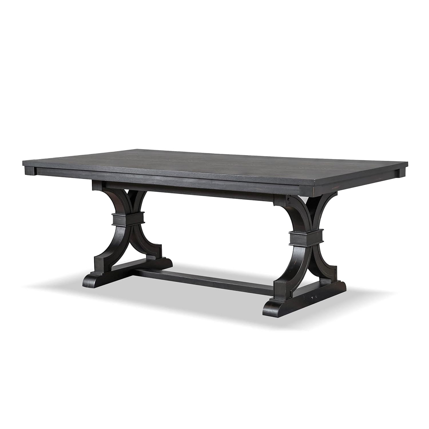 Furniture of America Kindrel Wood Rectangular Dining Table in Black