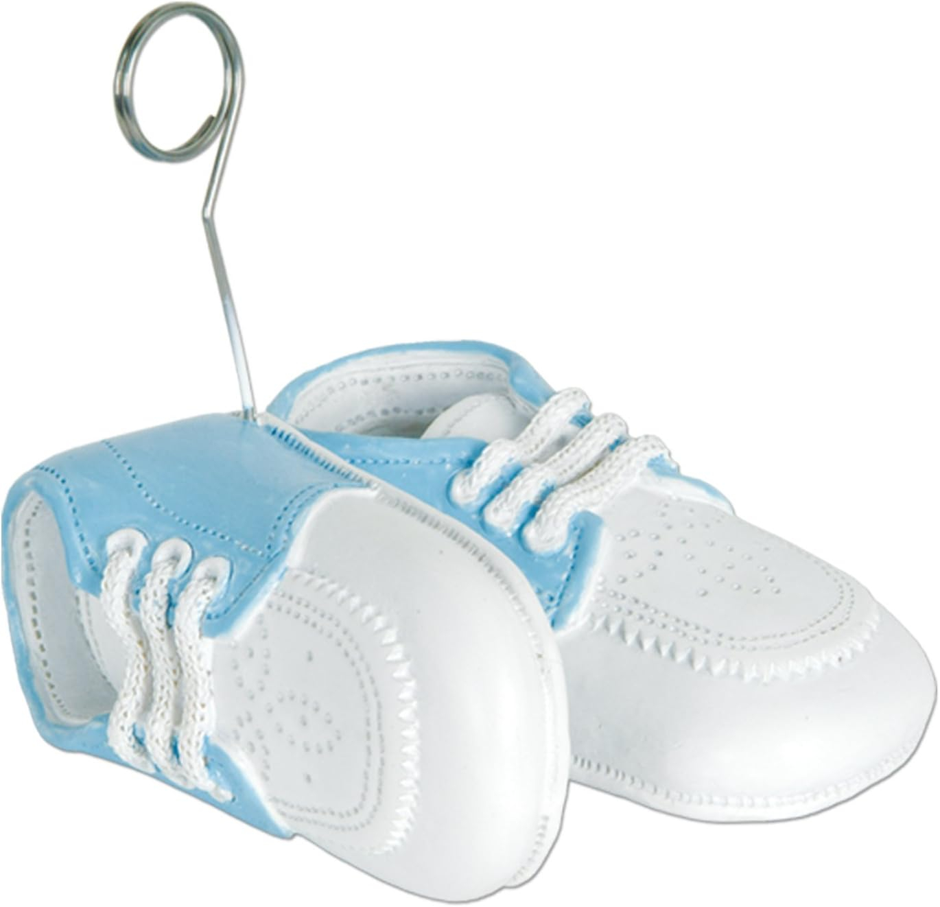 (Pack of 6) BABY BOY SHOES PHOTO HOLDER/BALLOON WEIGHT