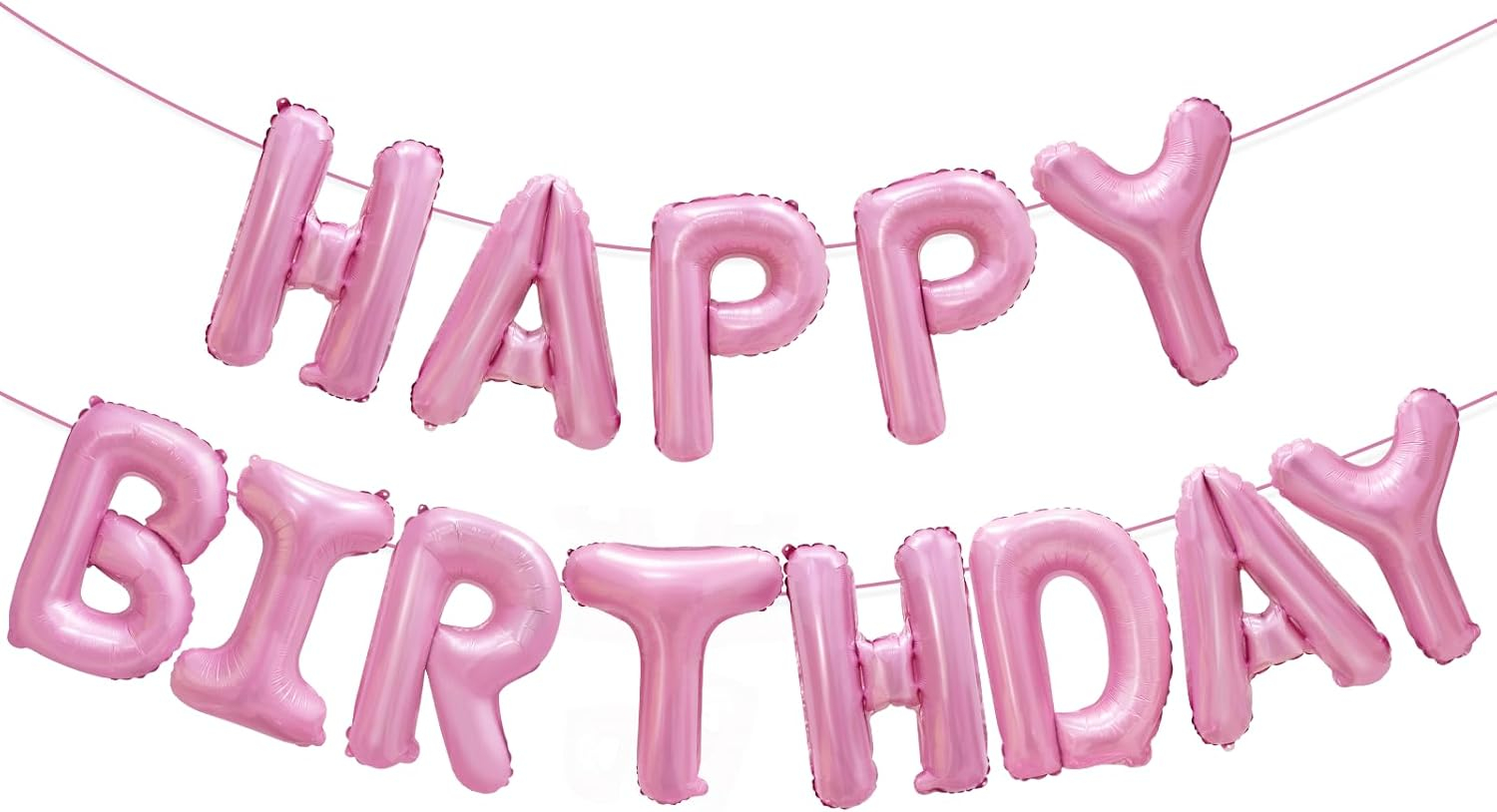 comerut 16inch Happy Birthday Letter Aluminum Foil Balloons Decoration Party Supplies