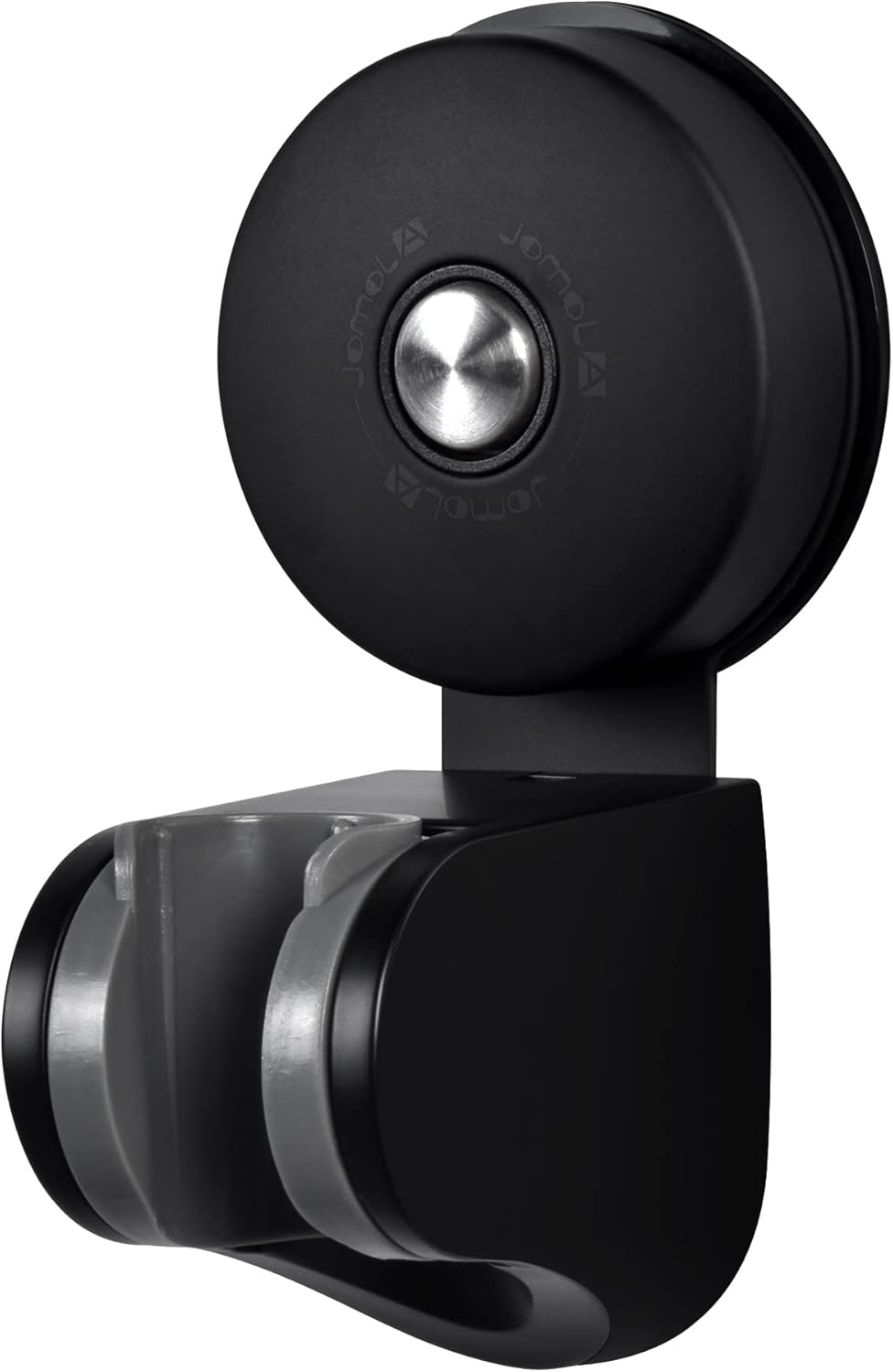 JOMOLA Suction Shower Head Holder Adjustable Handheld Shower Holder Stainless Steel Removable Bathroom Handheld Bidet Sprayer Holder 4 Mode Angle Matte Black