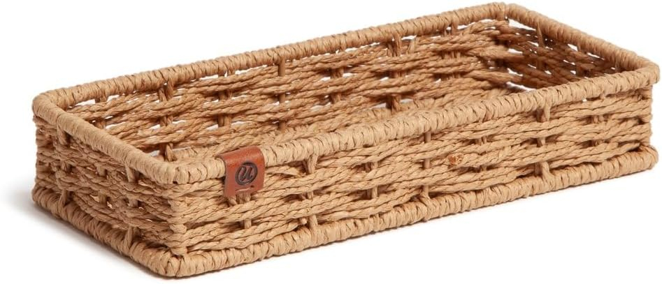 Woven Catch-All Tray, Brown